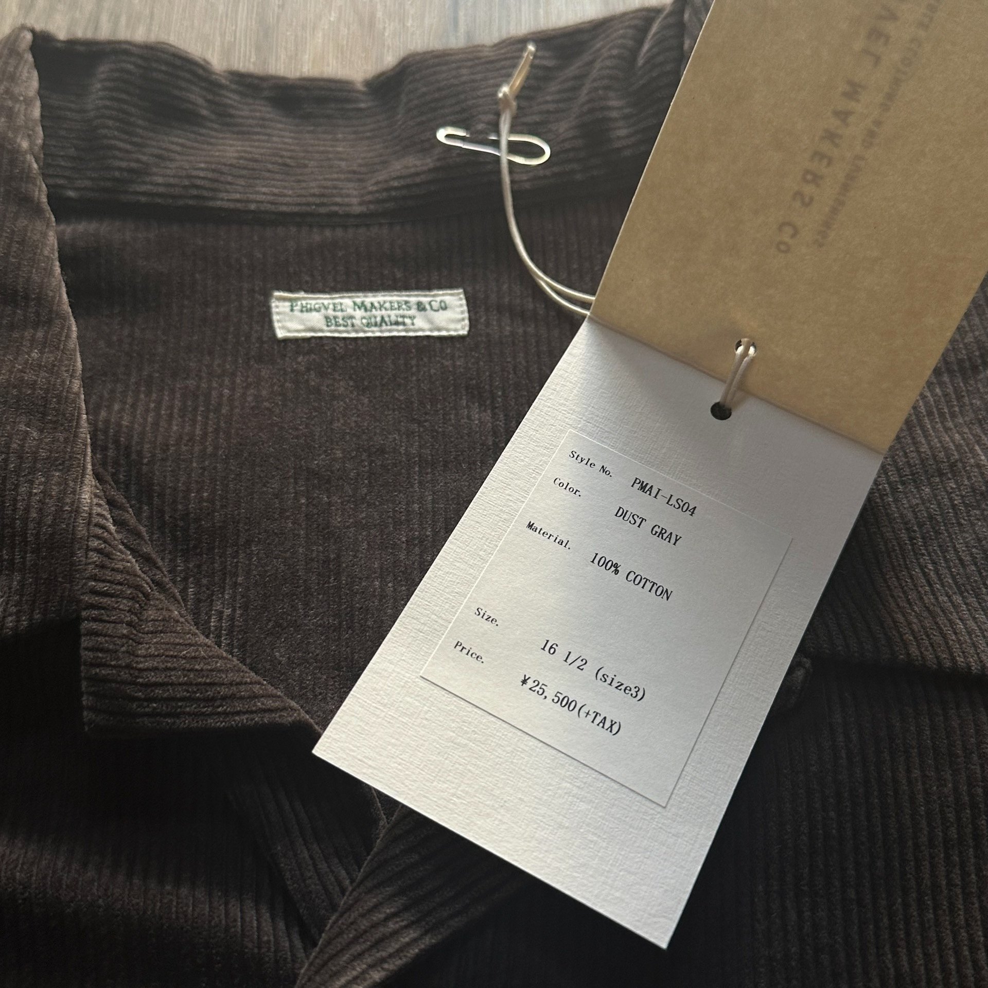 Phigvel Makers Co Corduroy Jacket Shirt — back