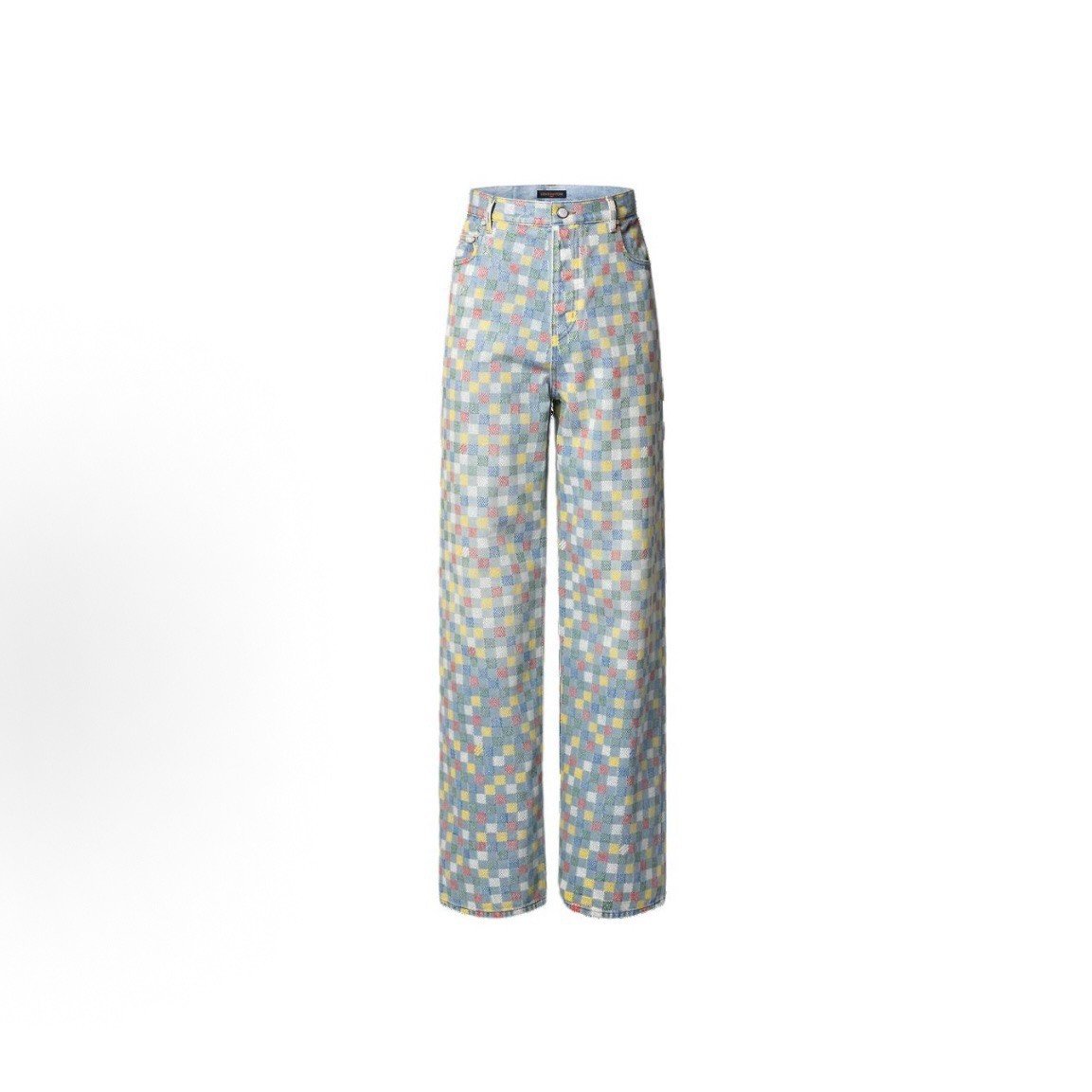 Louis Vuitton Pharrell SS25 Checkered Denim Pants