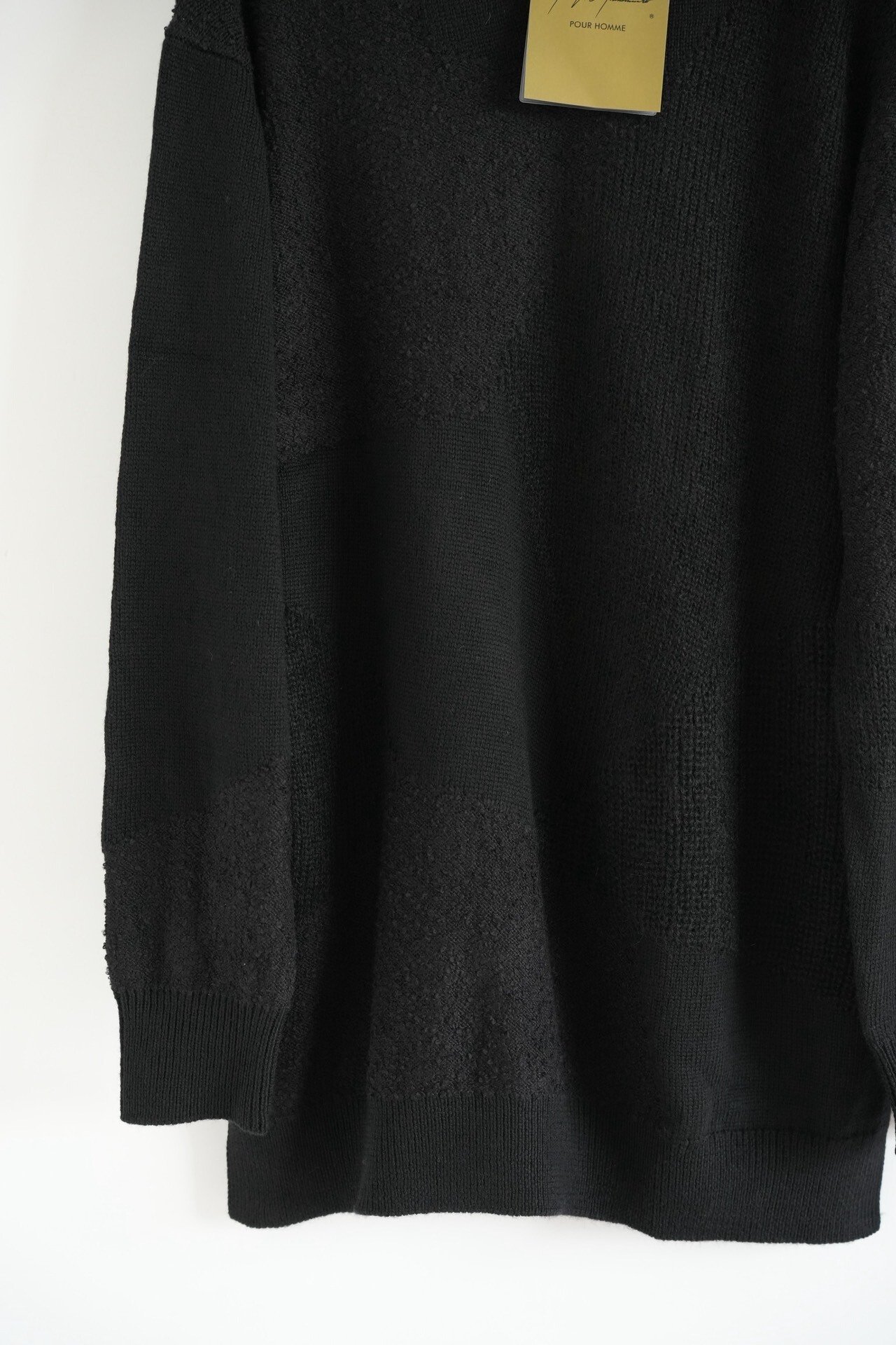 Yohji Yamamoto 24AW Brushed Patchwork Sweater — back