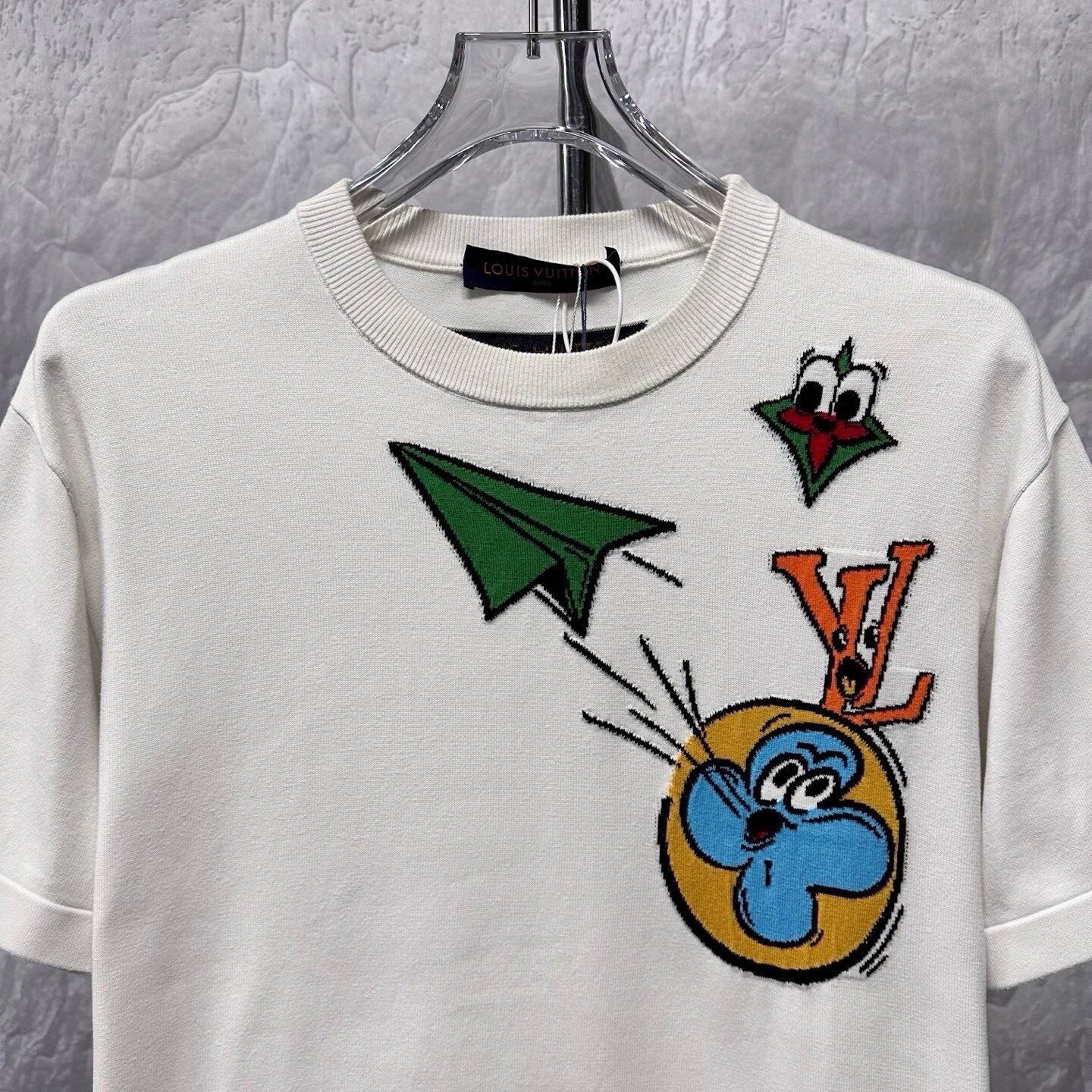 Louis Vuitton Small Airplane Knit Short Sleeve — front
