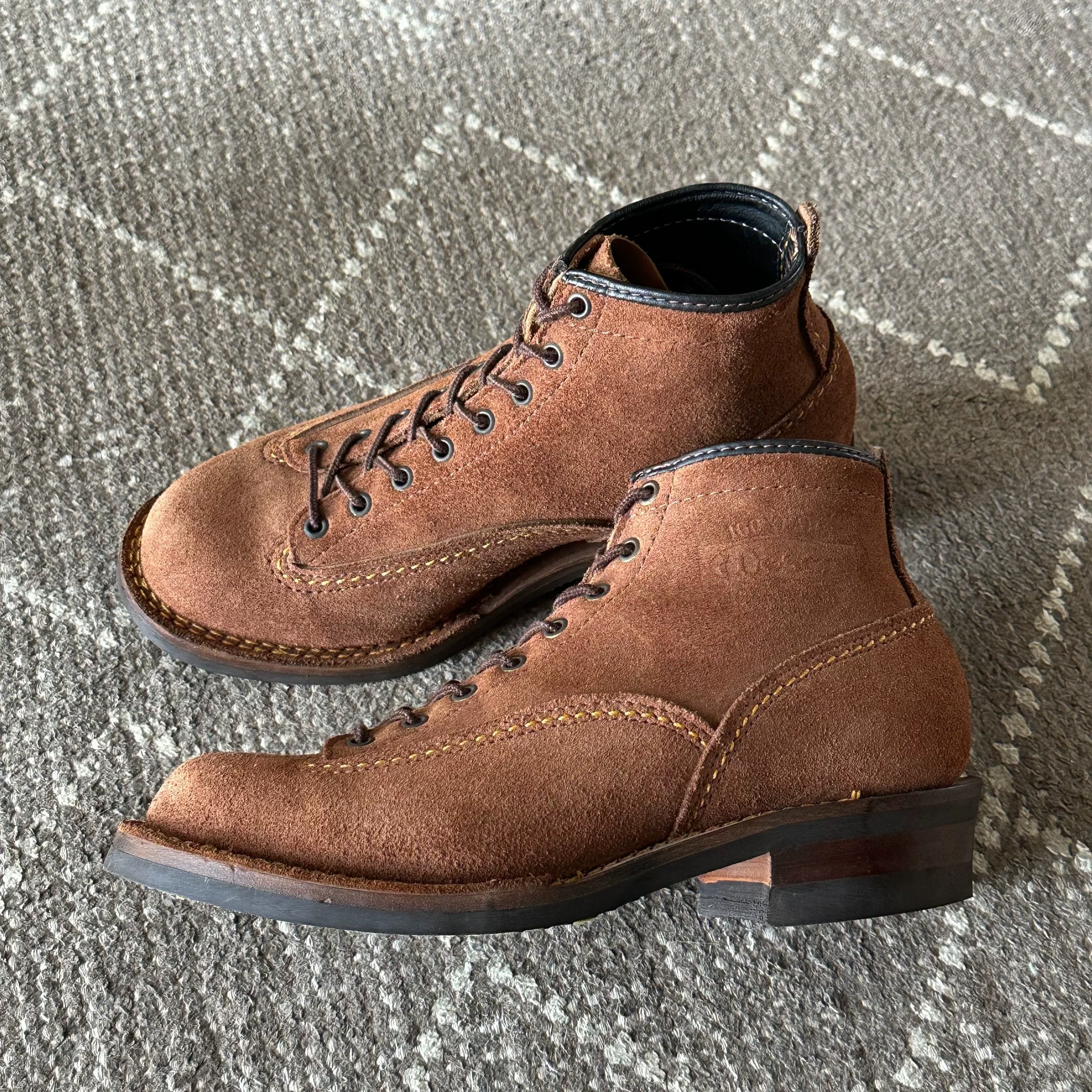 Wesco Jobmaster 9165 Brown Work Boots — back