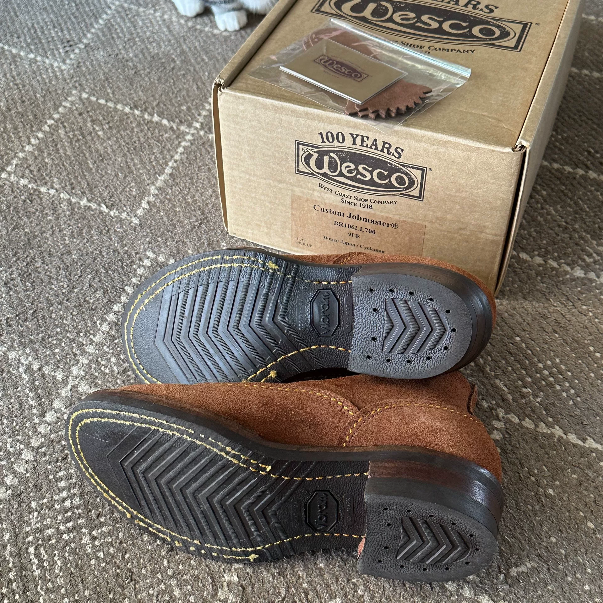 Wesco Jobmaster 9165 Brown Work Boots — front