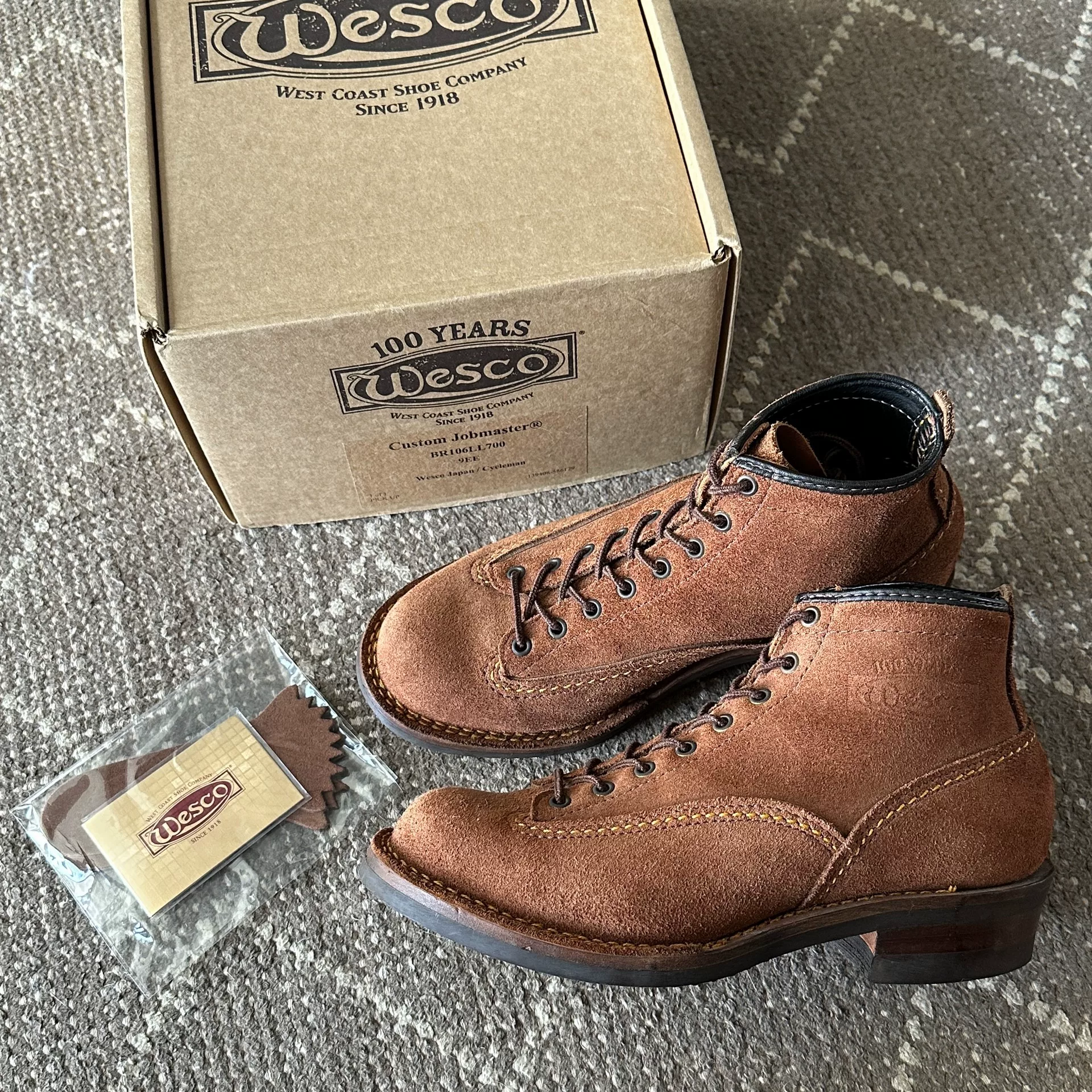 Wesco Jobmaster 9165 Brown Work Boots