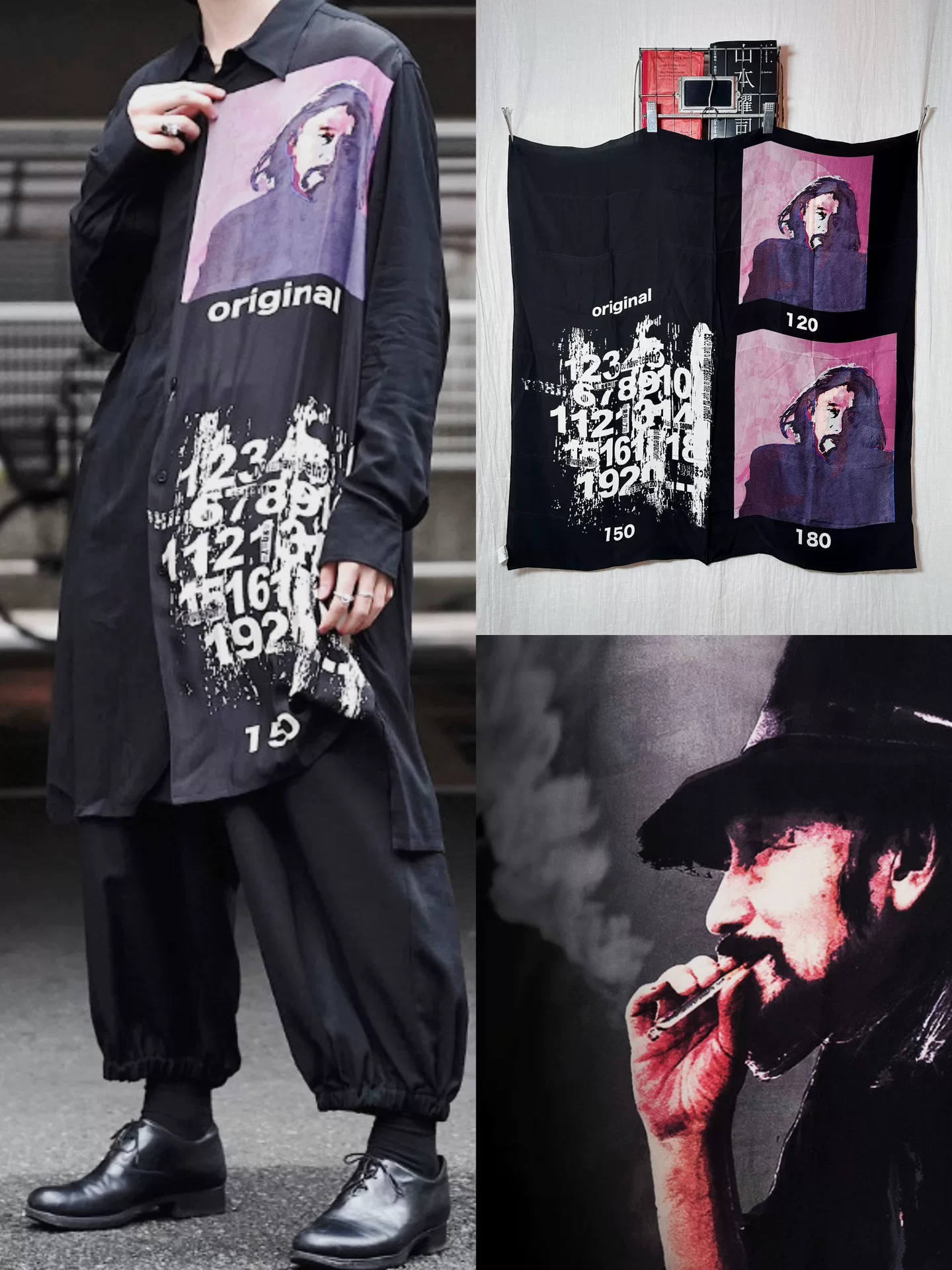 Yohji Yamamoto 2019SS Oversized Silk Scarf