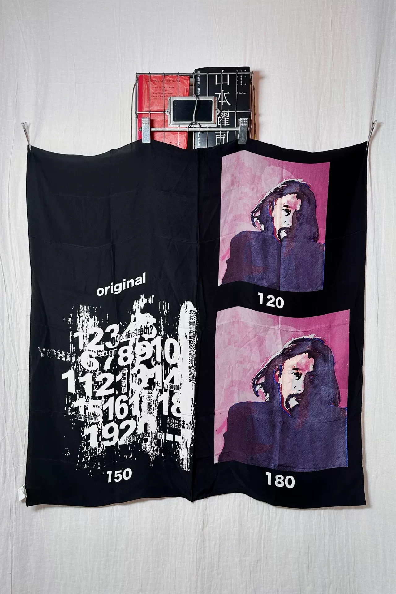 Yohji Yamamoto 2019SS Oversized Silk Scarf — front