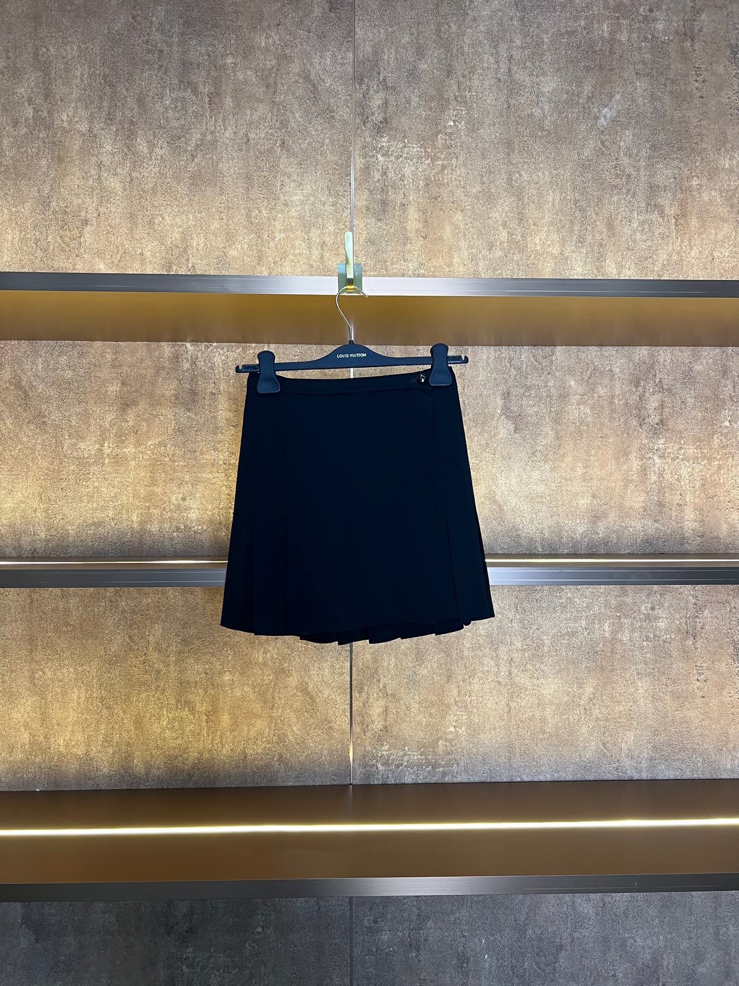 Dior Black Gold Buckle Skirt