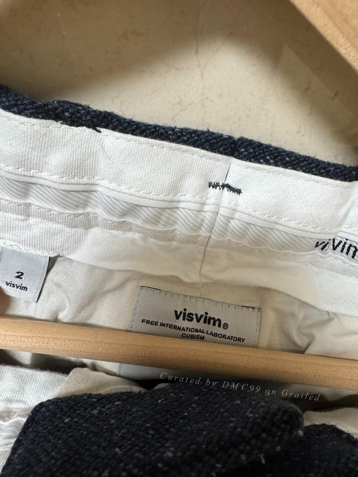 visvim High Water Slacks — back