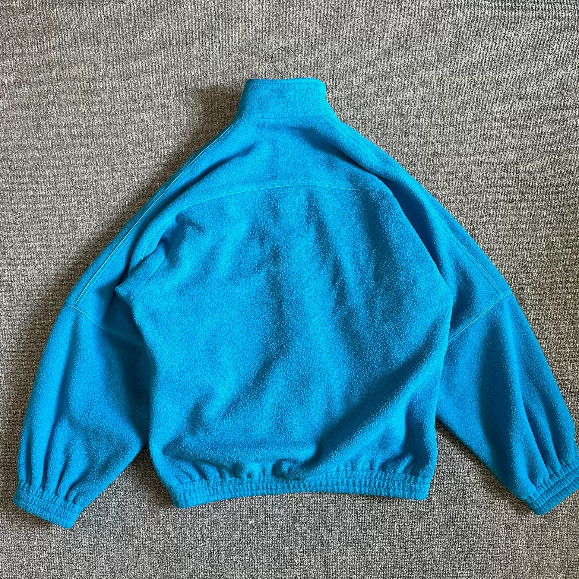 Balenciaga Blue Fleece Oversized Jacket — back