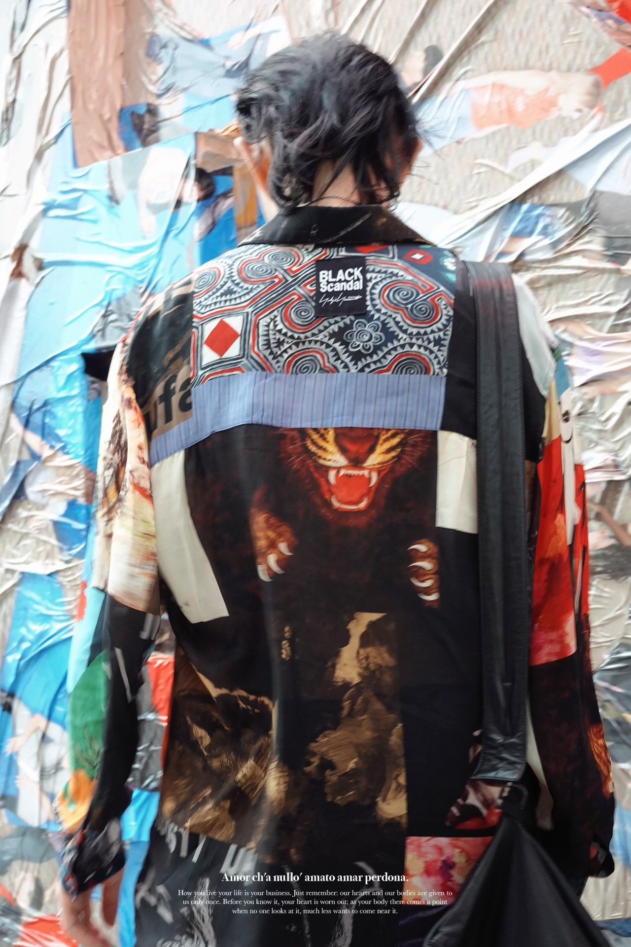 Yohji Yamamoto Black Scandal Limited Shirt — label