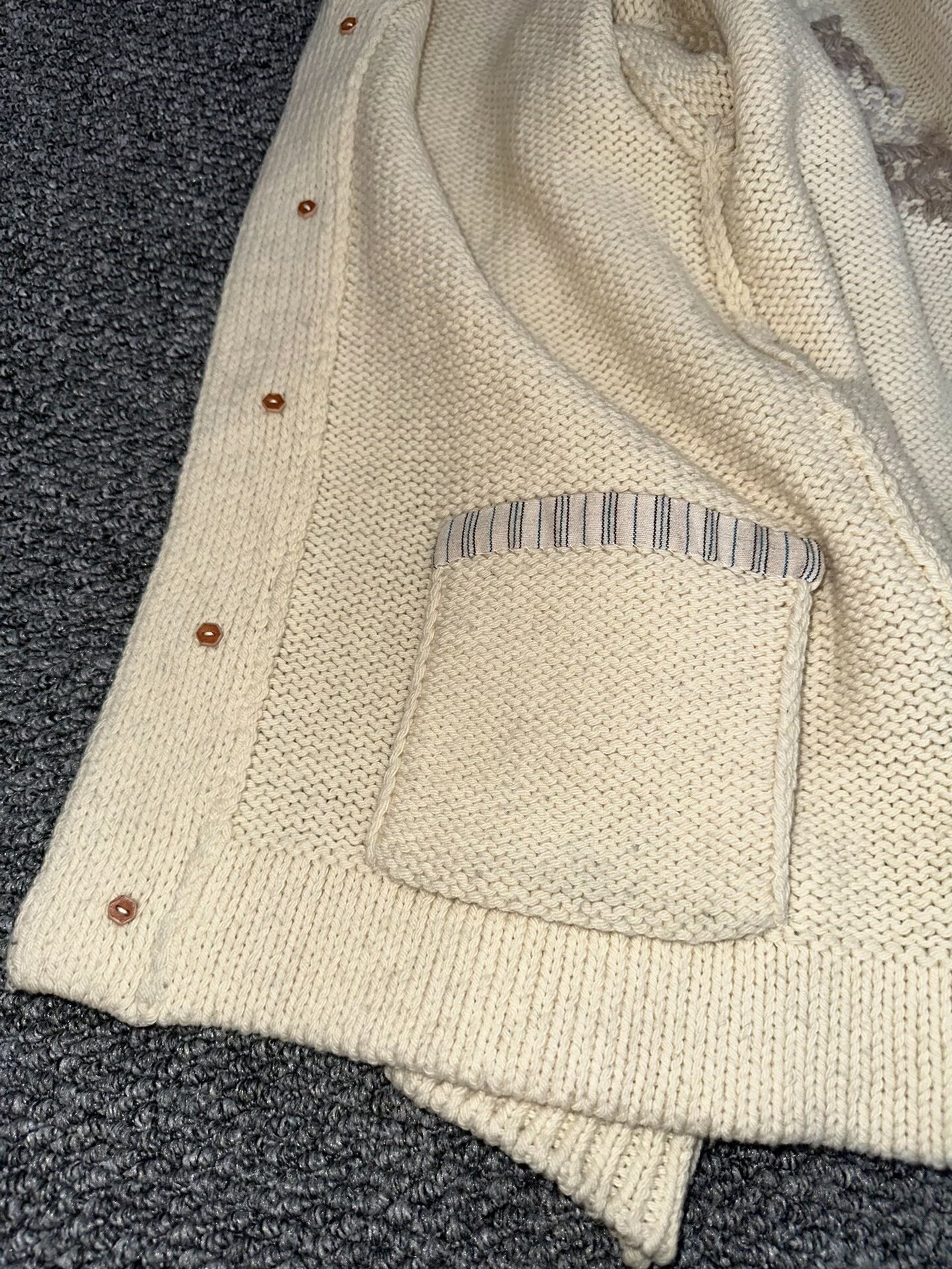 visvim 19AW Cowichan Knit Cardigan — detail