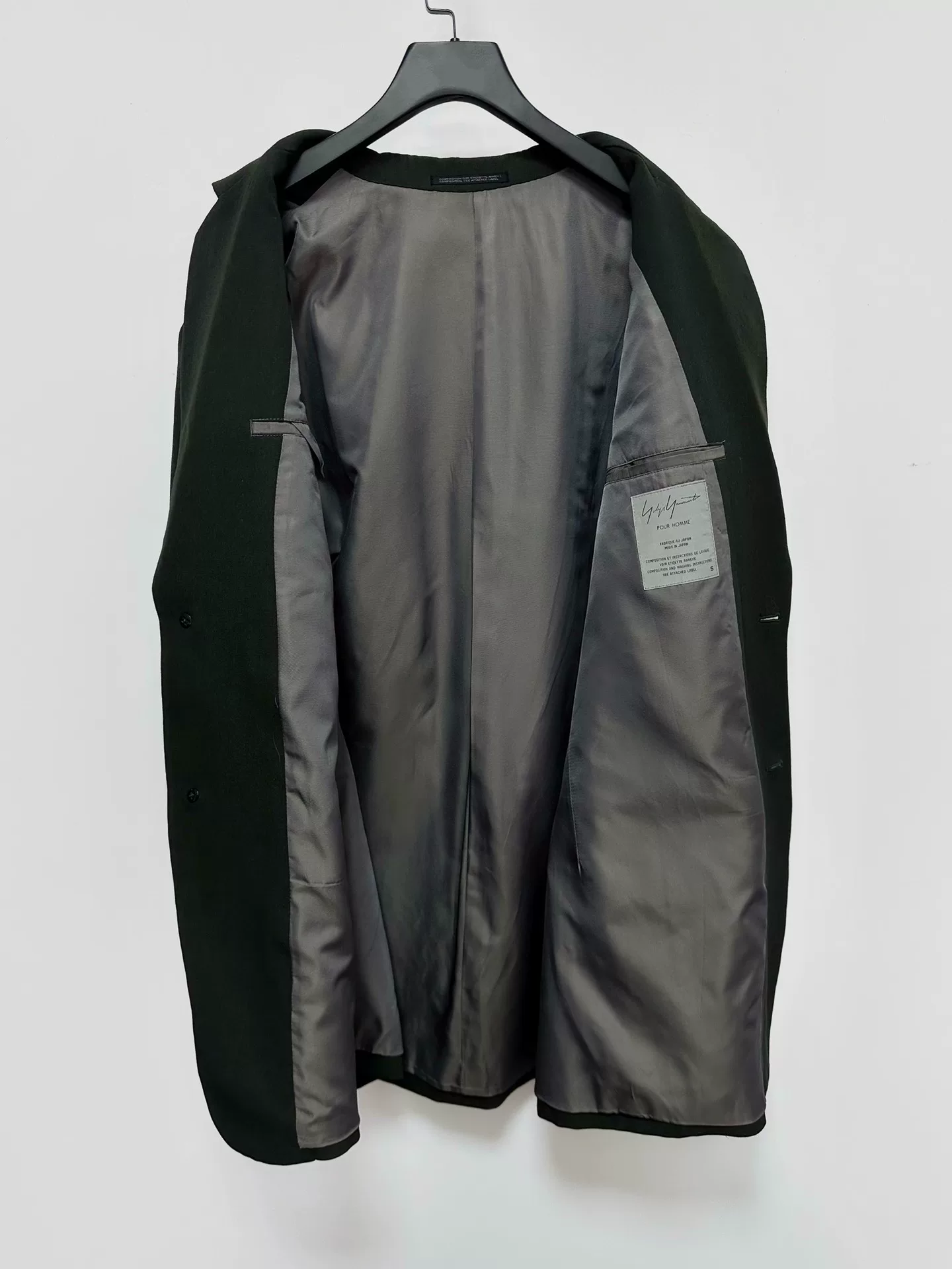 Yohji Yamamoto 92SS Wool Long Coat — back