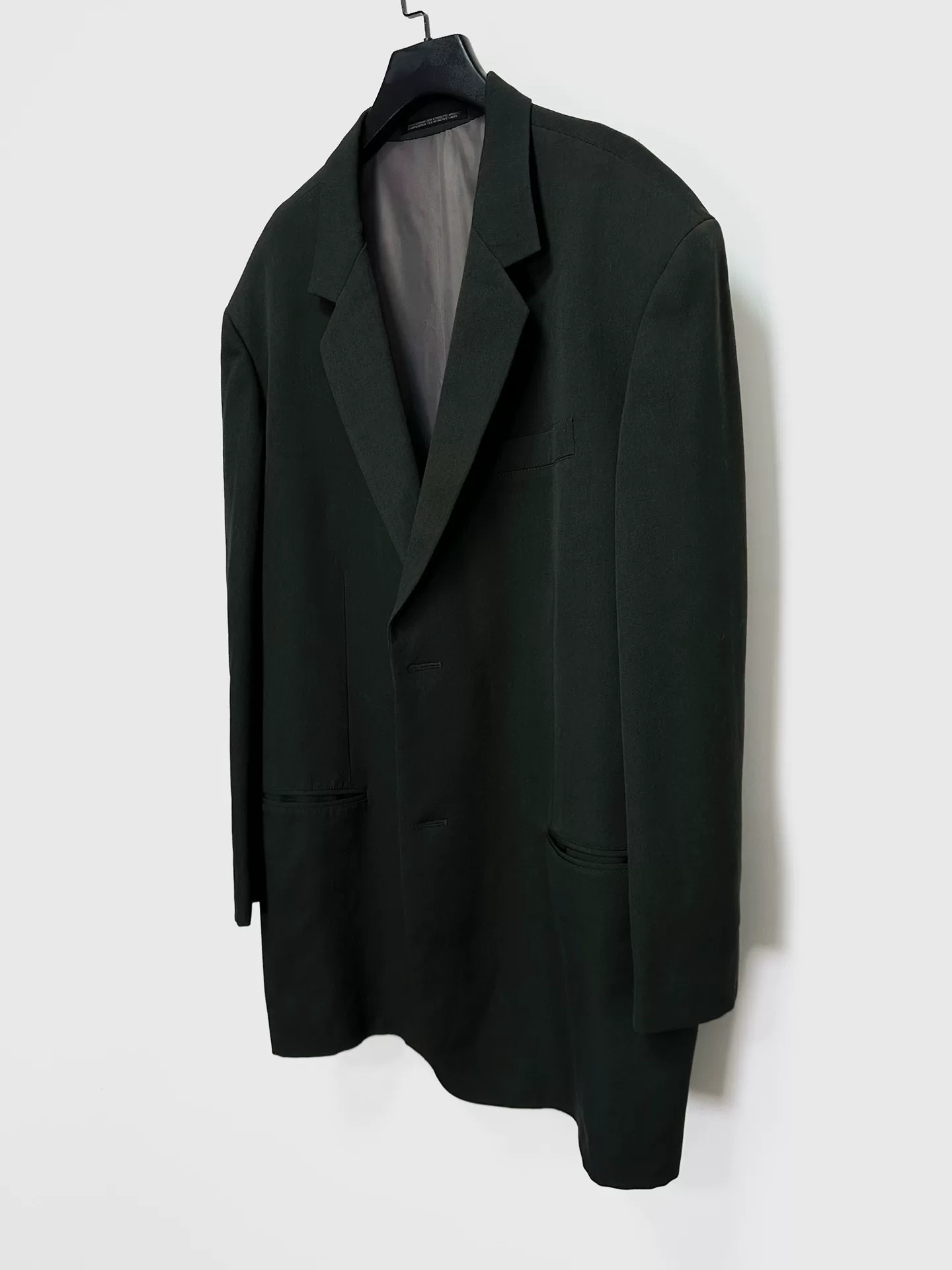 Yohji Yamamoto 92SS Wool Long Coat — detail