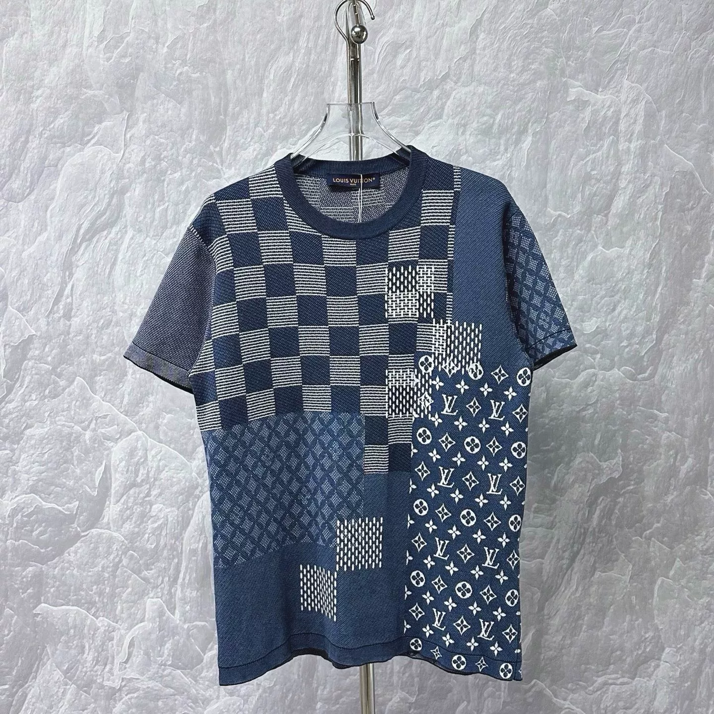 Louis Vuitton Nigo FW25 Checkerboard Knit Tee