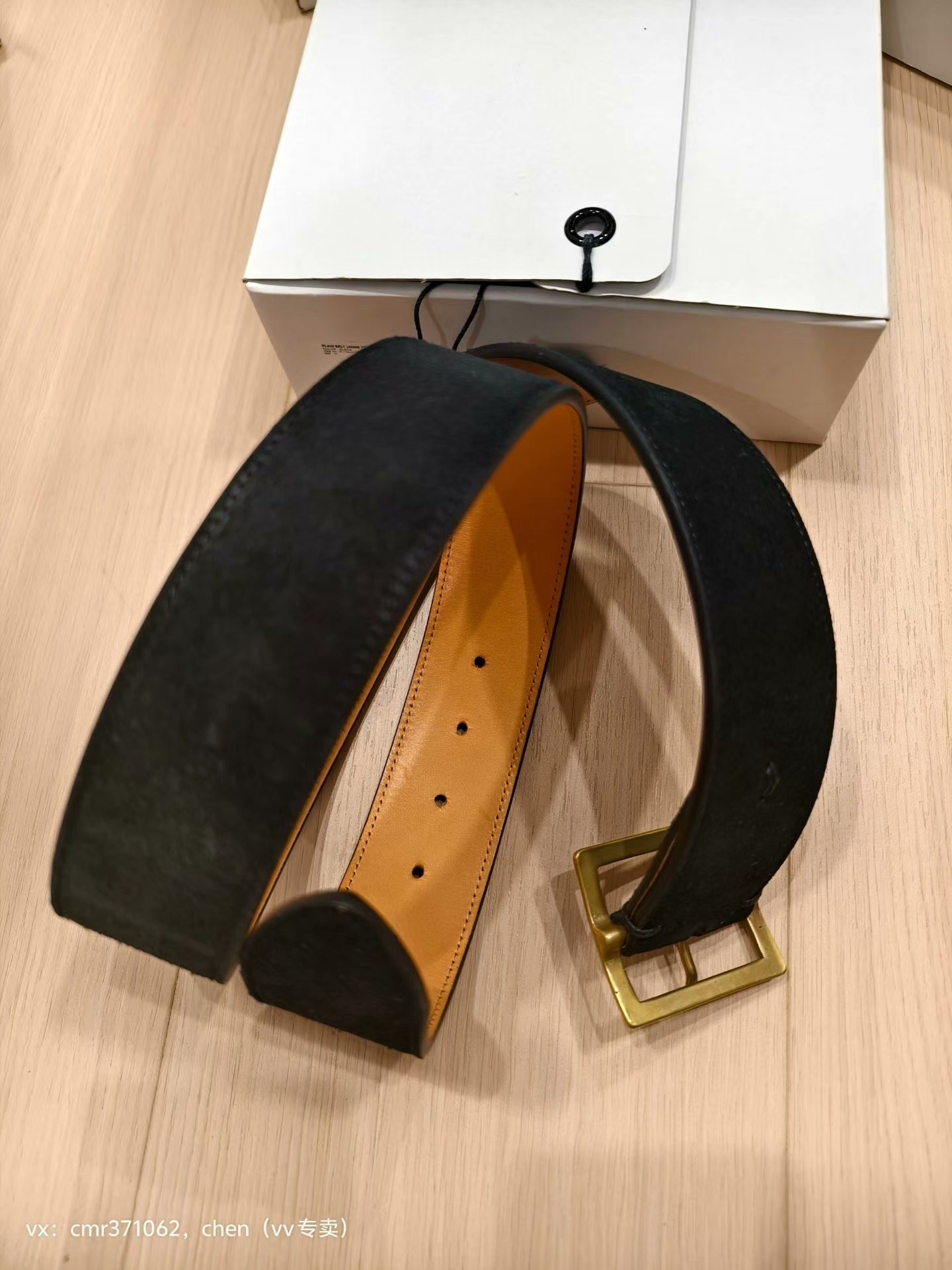 VISVIM 17AW PLAIN BELT 45MM SUEDE