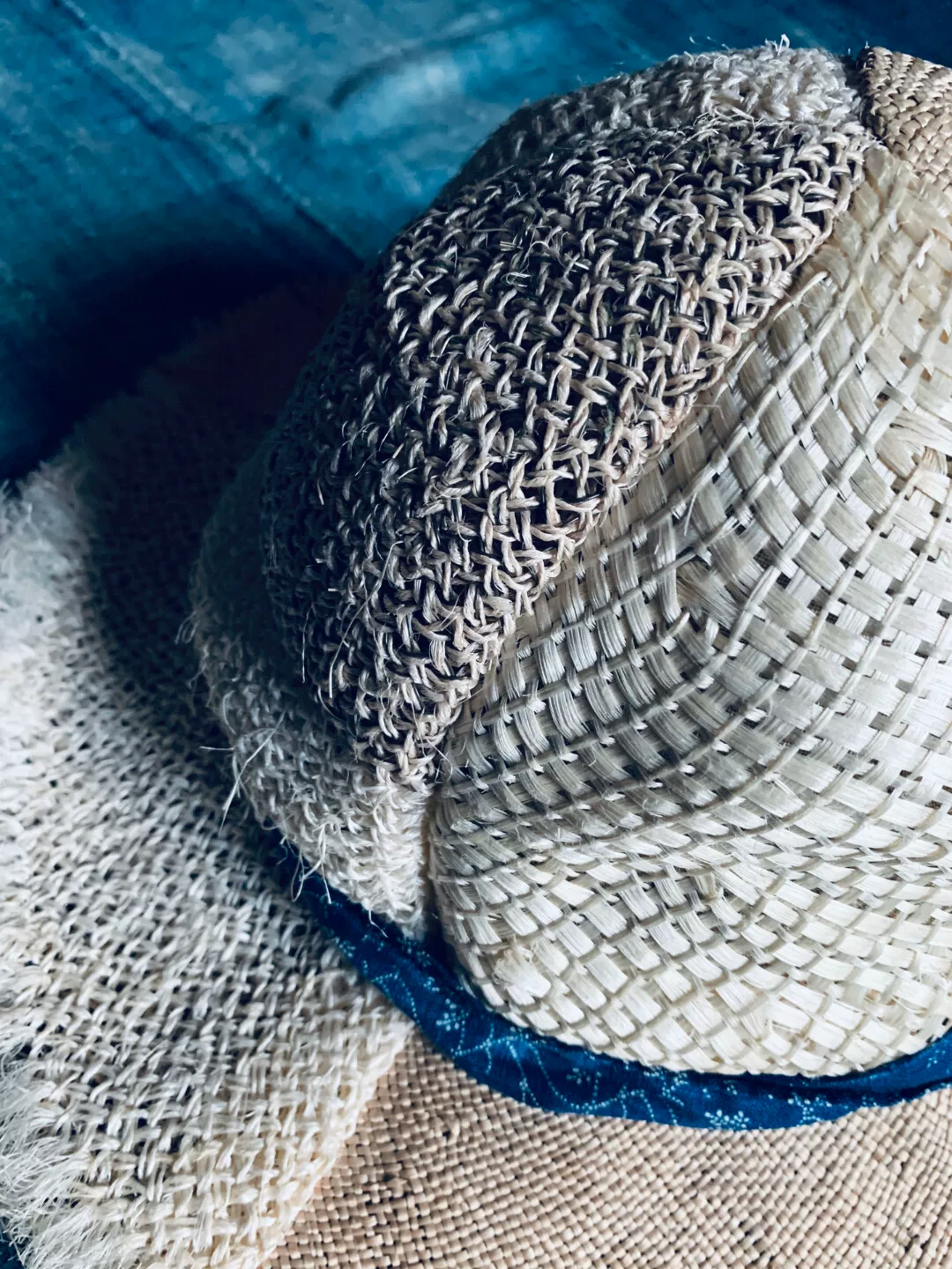 Kapital Mixed Straw Hat — front