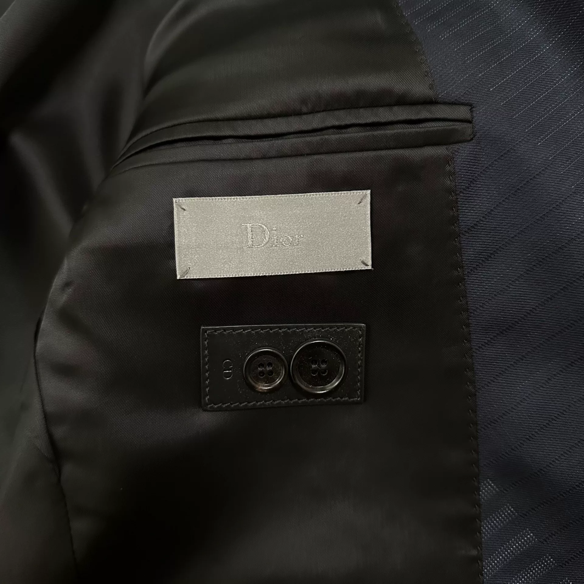 Dior Homme 15ss Striped Wool Suit — label