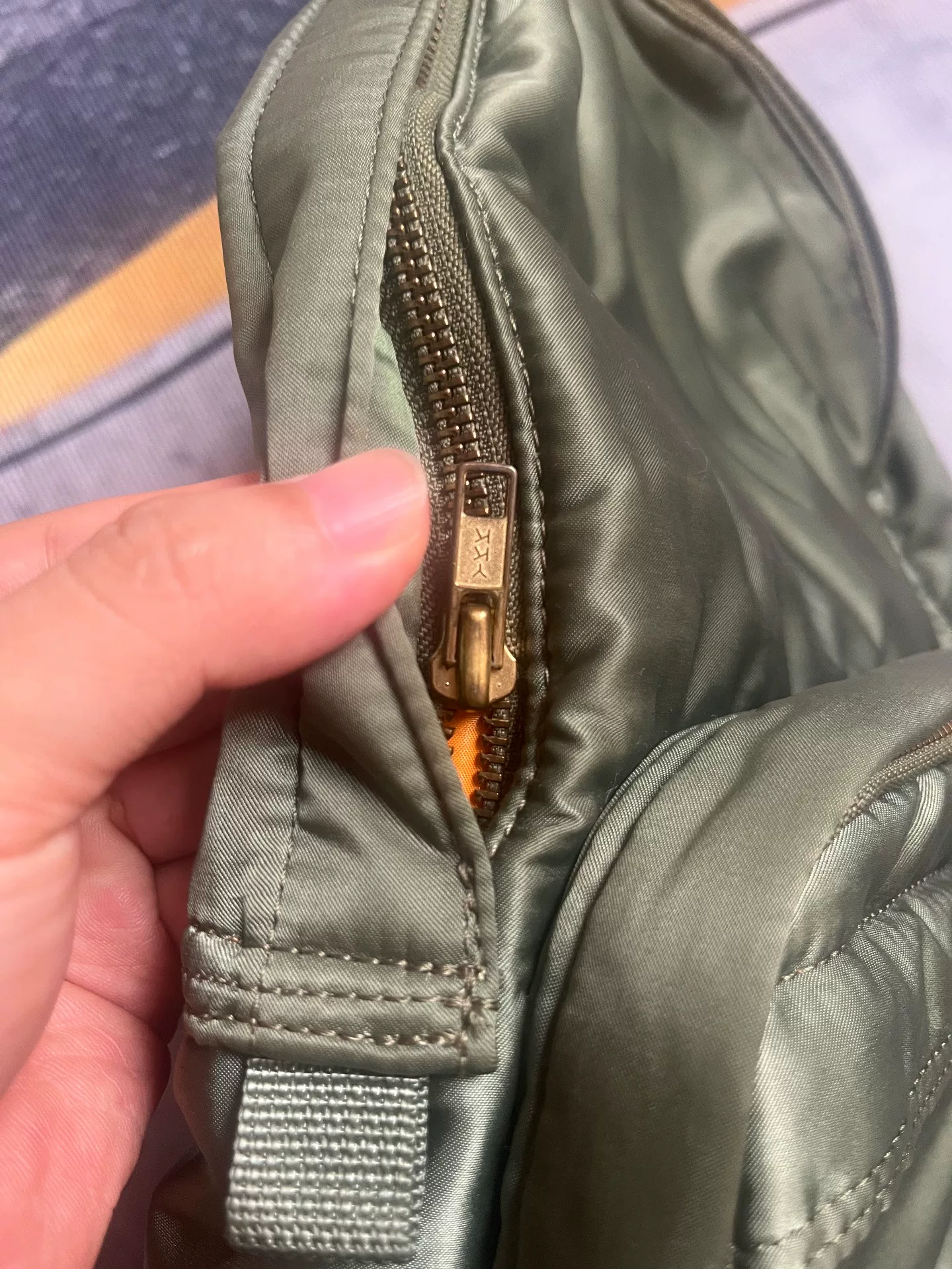Green Porter Tanker Backpack — detail