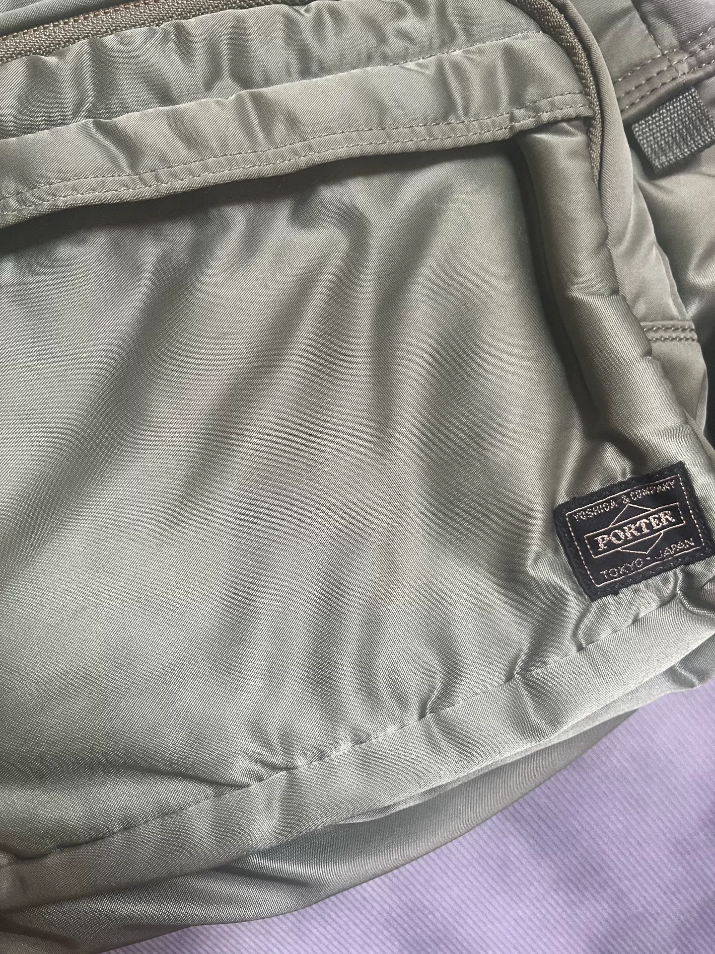 Green Porter Tanker Backpack — back