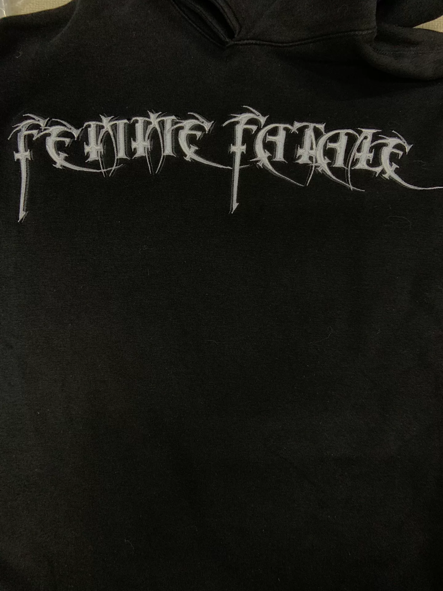 Balenciaga Logo Embroidery Hoodie — detail