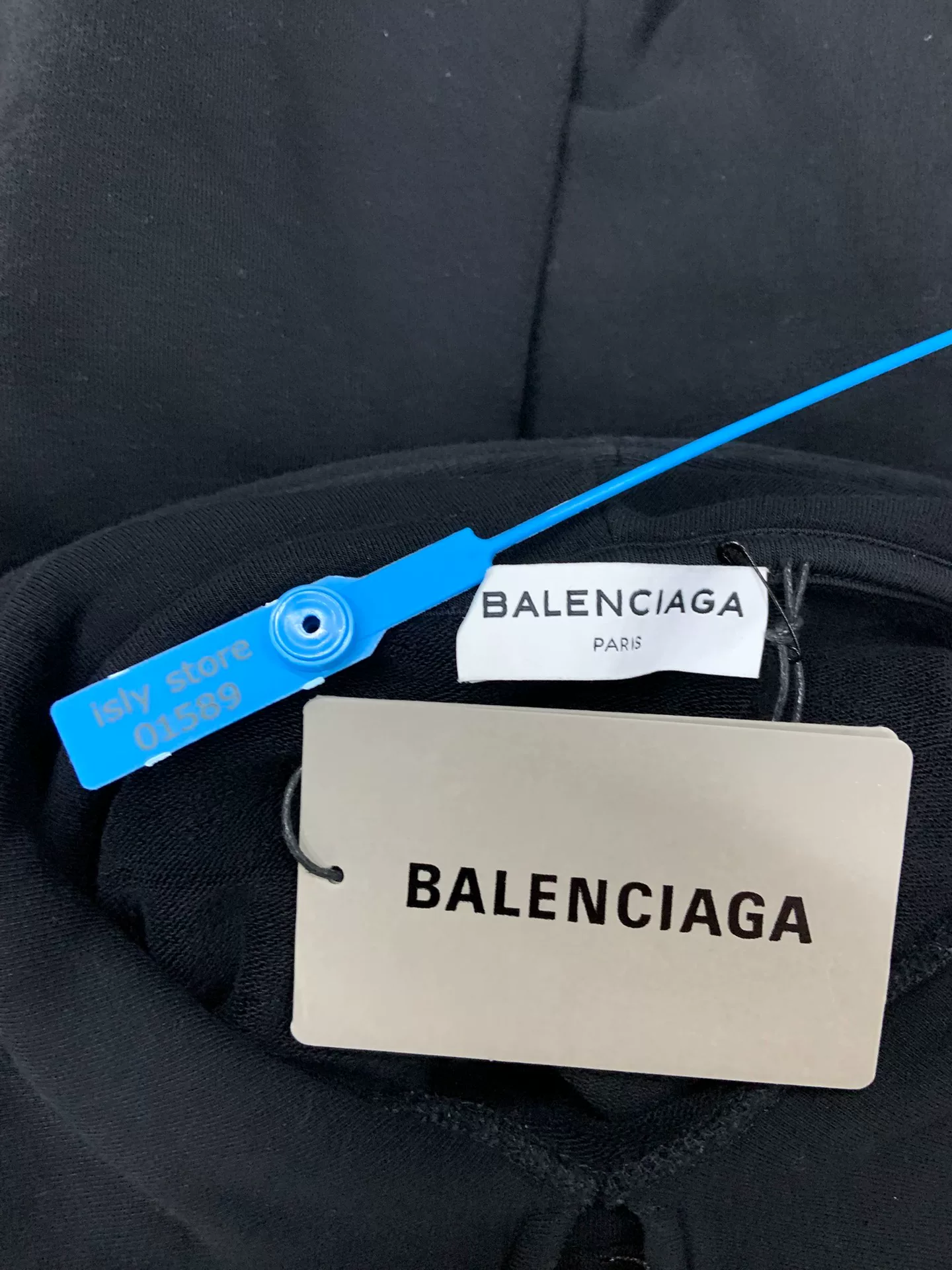 Balenciaga Logo Embroidery Hoodie — back