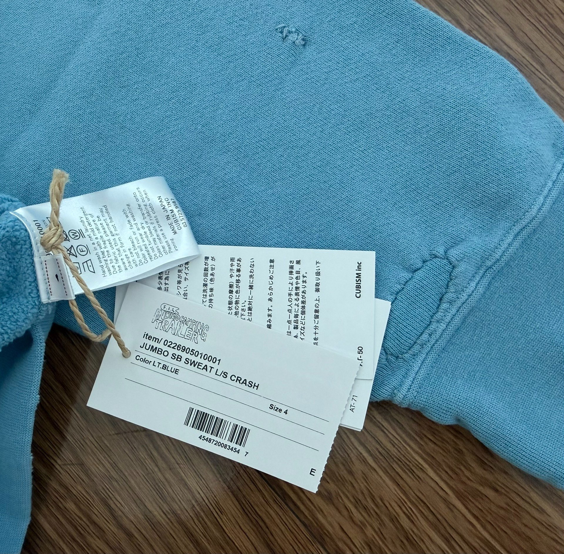 VISVIM 26SS ICT JUMBO SWEAT L/S — detail