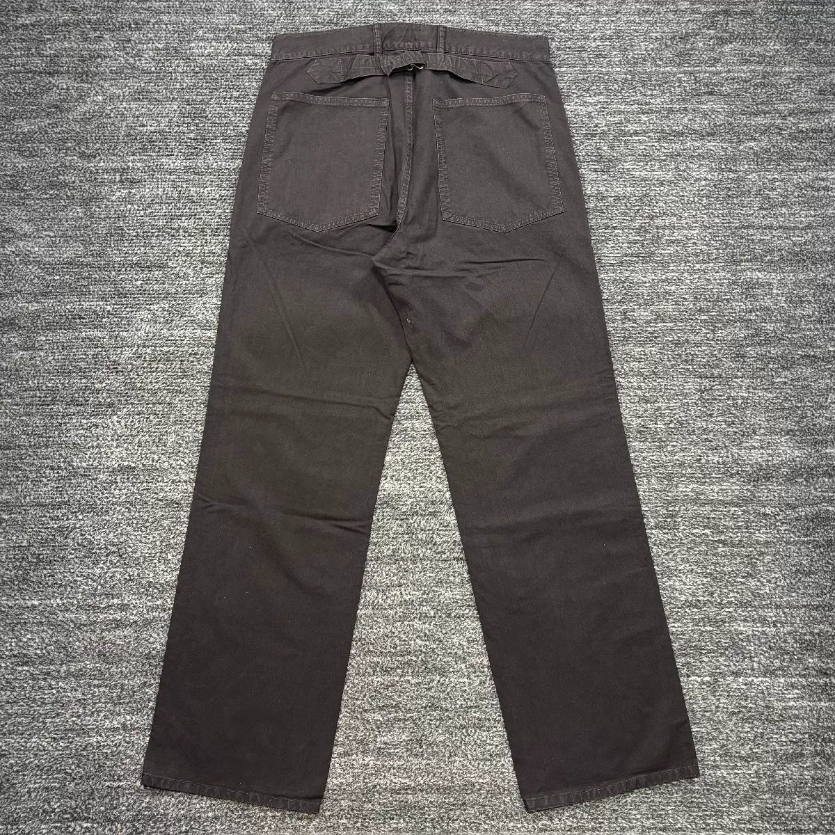 visvim Carpenter Pants DMGD Black — front