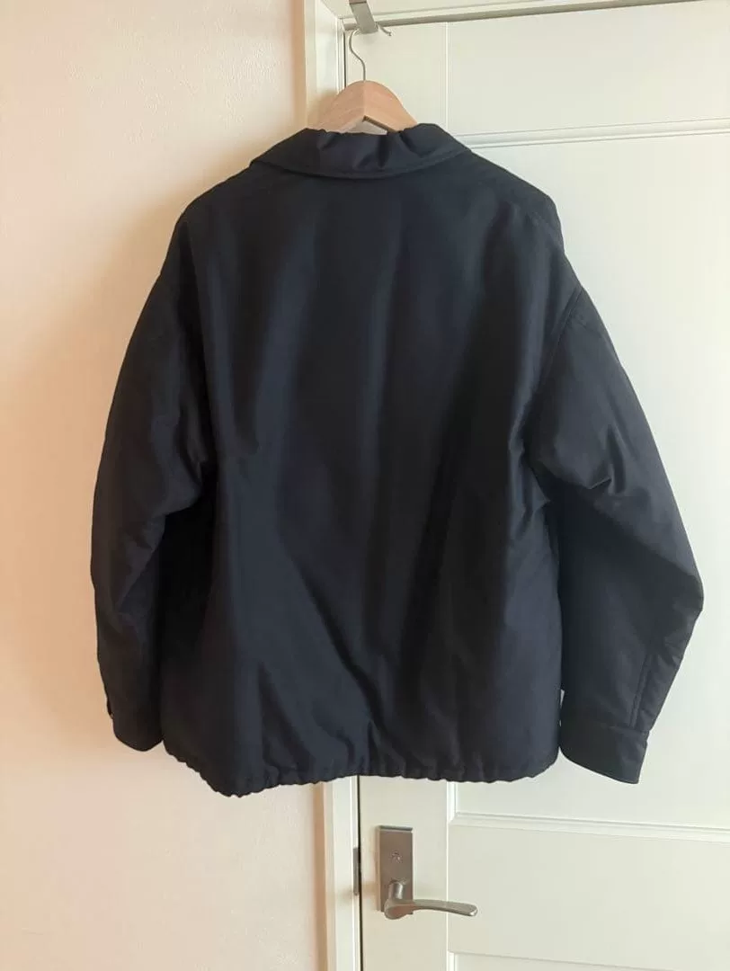 visvim COACH DOWN JKT Black Jacket — front