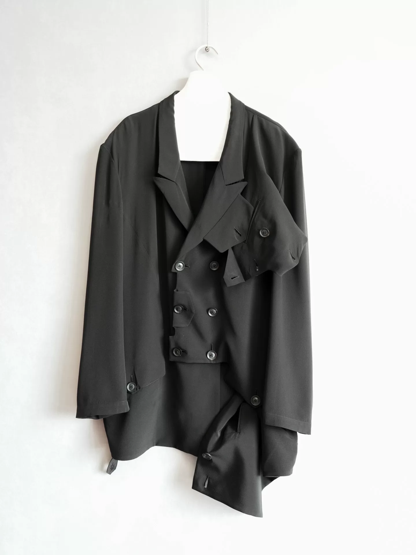 Yohji Yamamoto 20SS Silk Coat — label