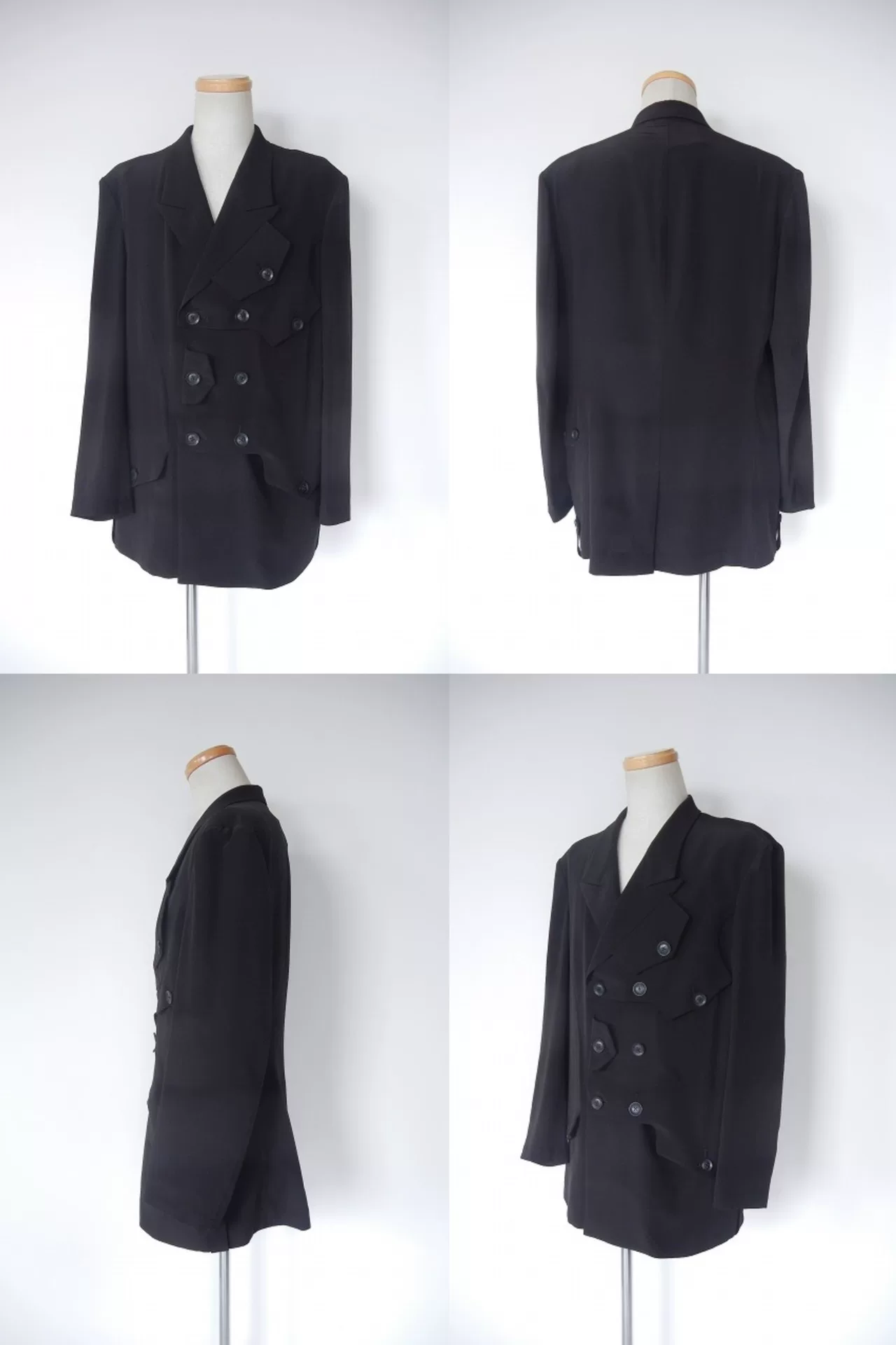 Yohji Yamamoto 20SS Silk Coat — detail