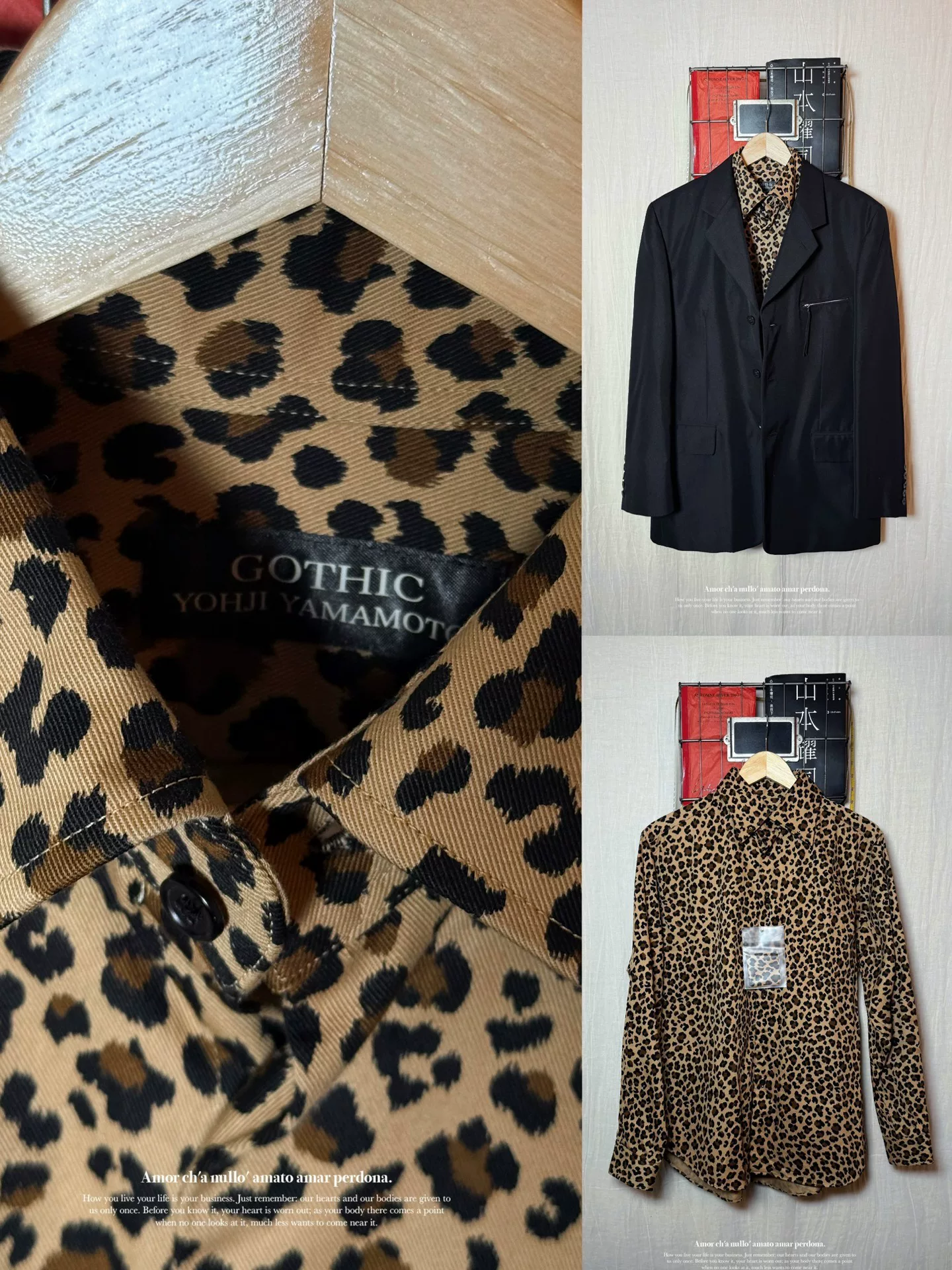 Yohji Yamamoto Gothic Leopard Shirt