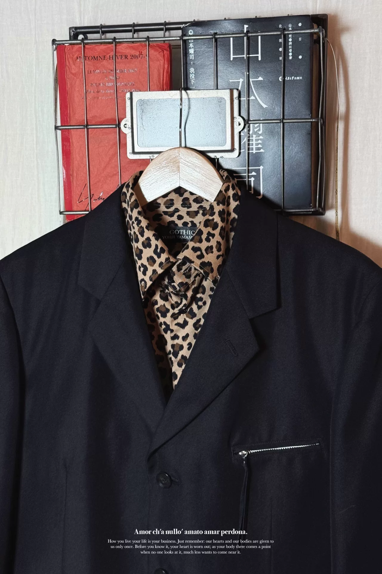 Yohji Yamamoto Gothic Leopard Shirt — back