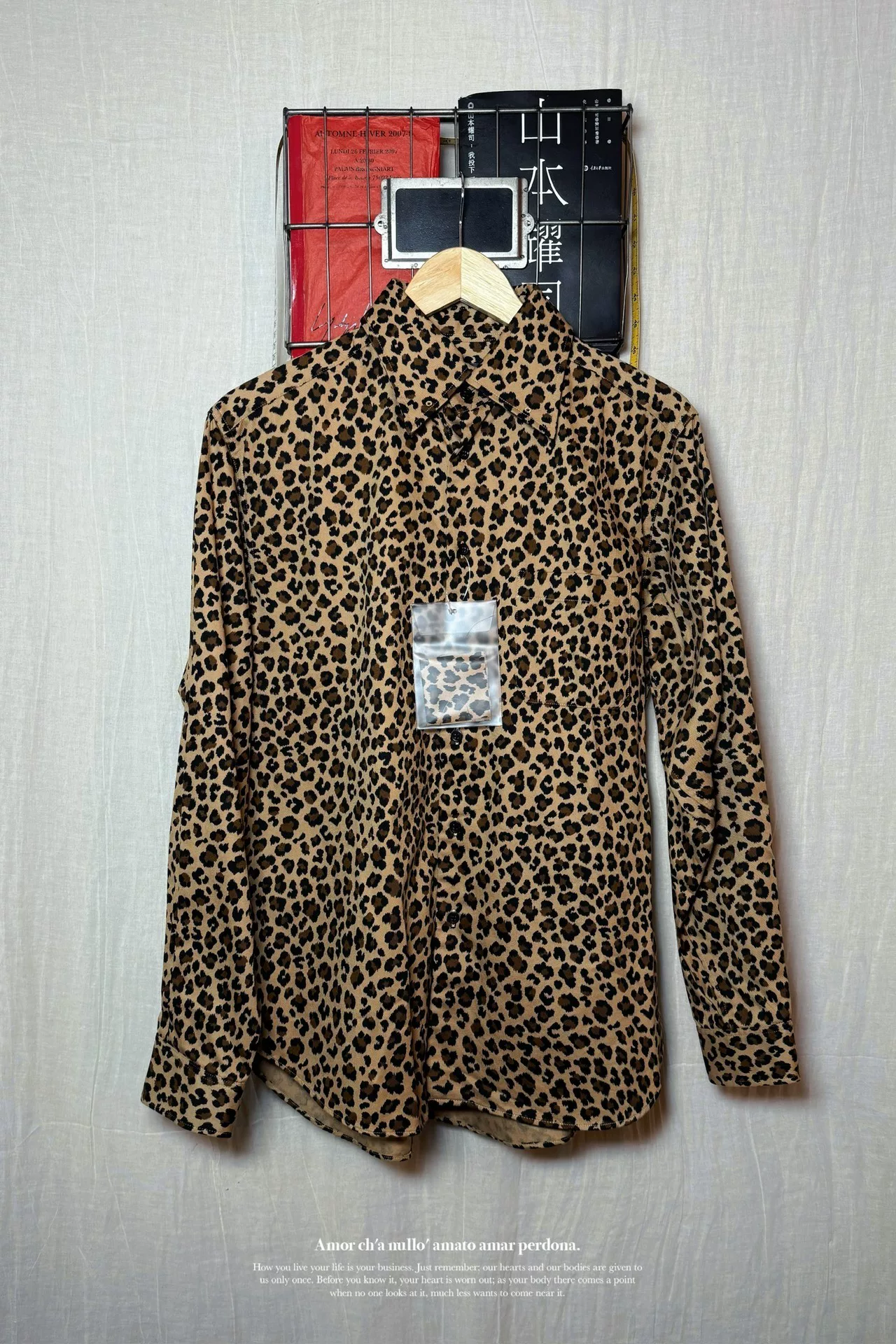 Yohji Yamamoto Gothic Leopard Shirt — front
