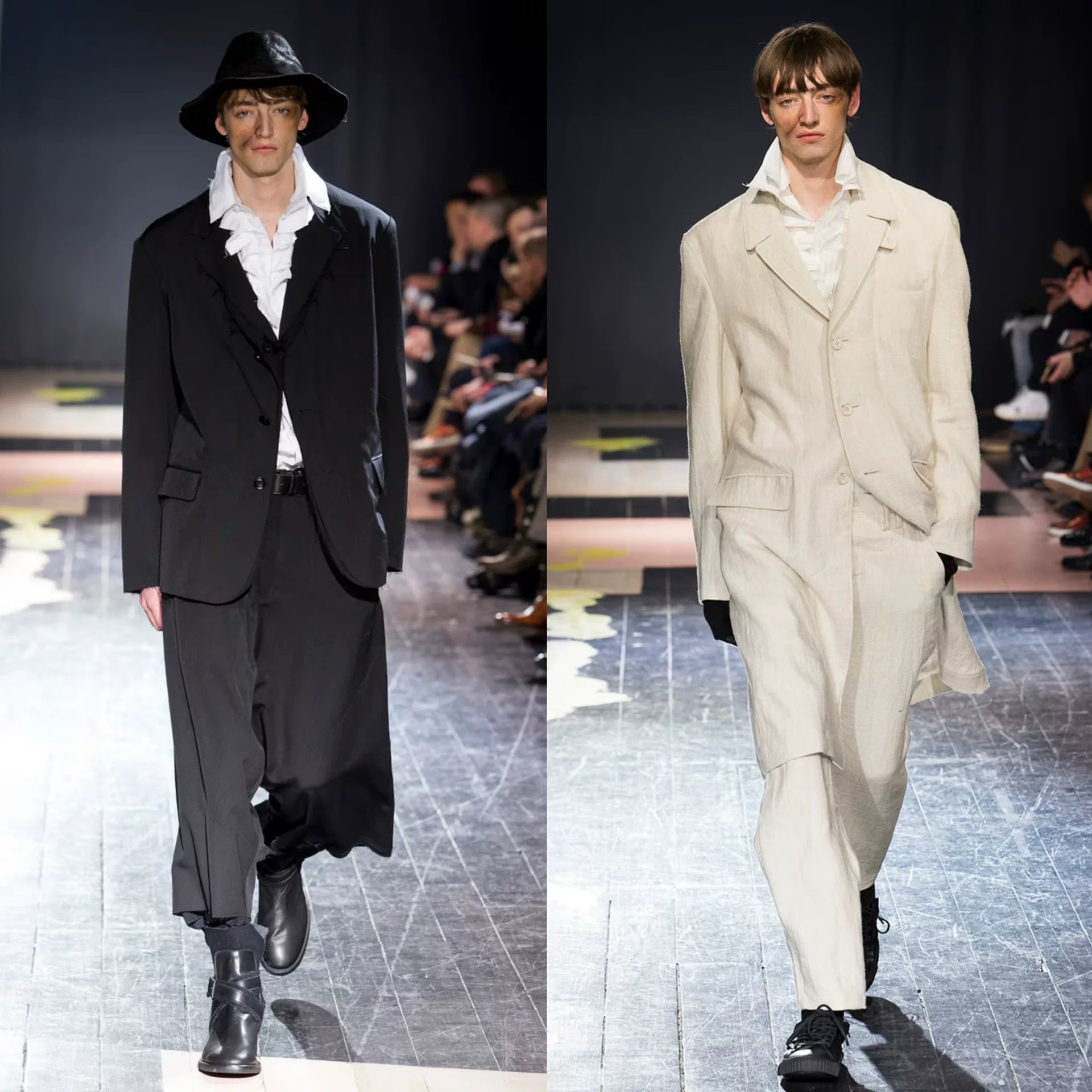 Yohji Yamamoto 15AW Triple Collar Shirt — front