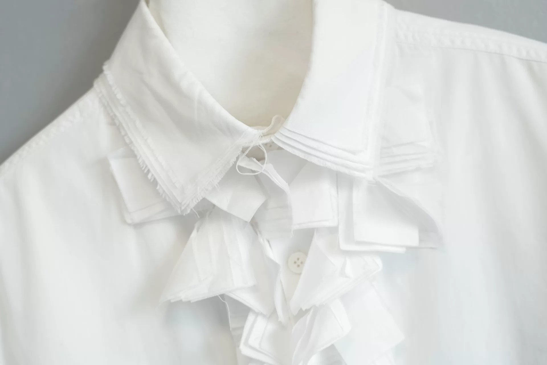 Yohji Yamamoto 15AW Triple Collar Shirt — detail
