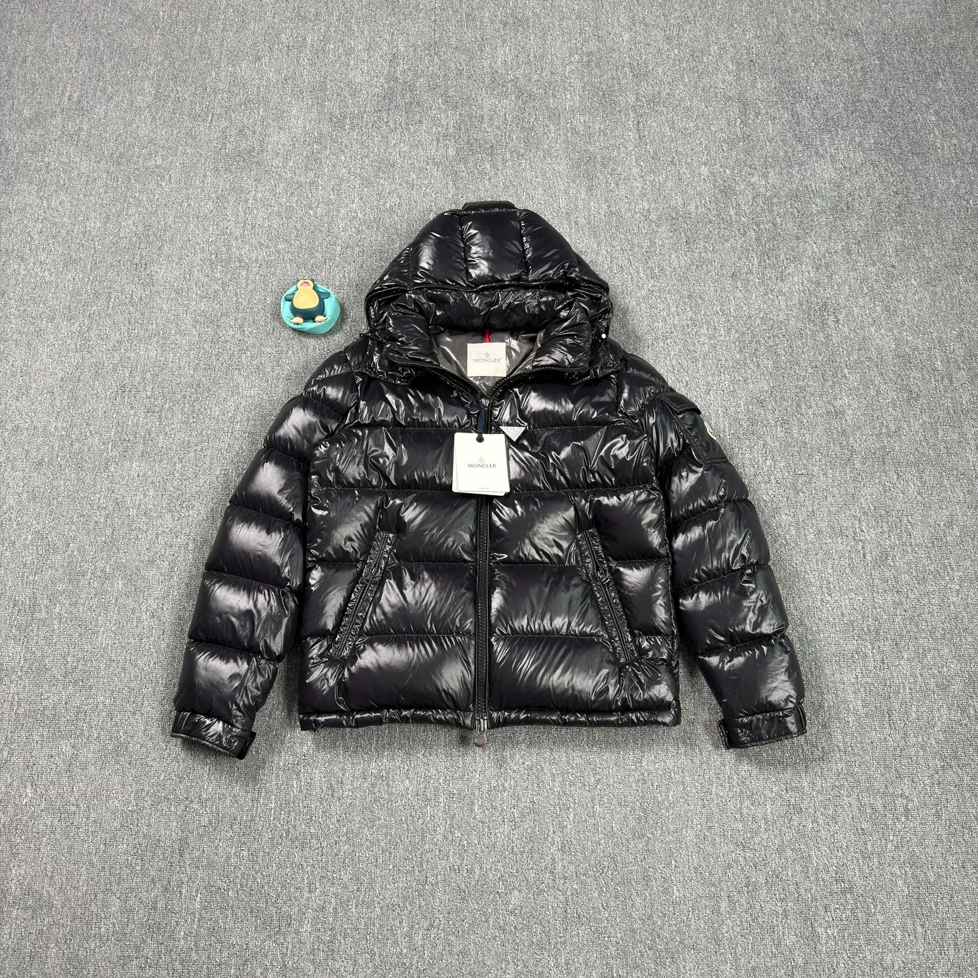 Moncler Maya Black Shiny Puffer Jacket