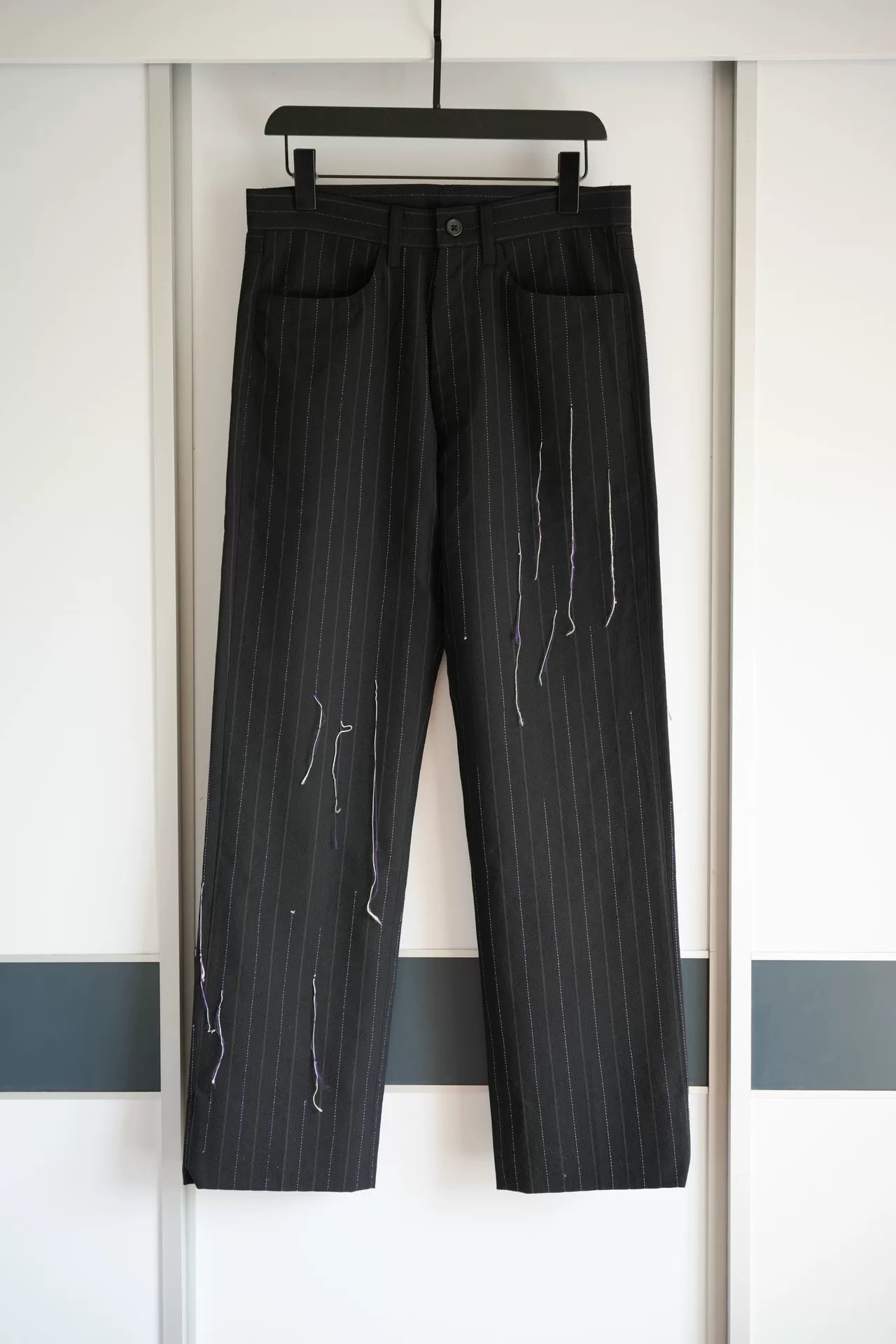 Yohji Yamamoto 03AW Broken Pinstriped Trousers