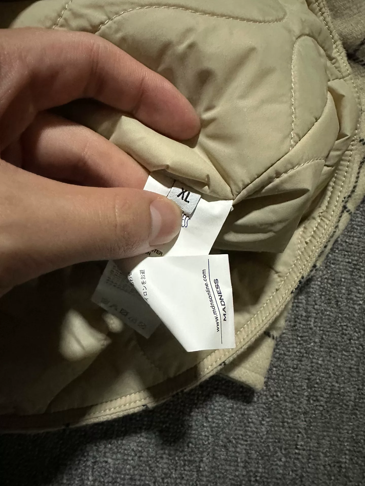 Madness Wool Cotton Jacket — back