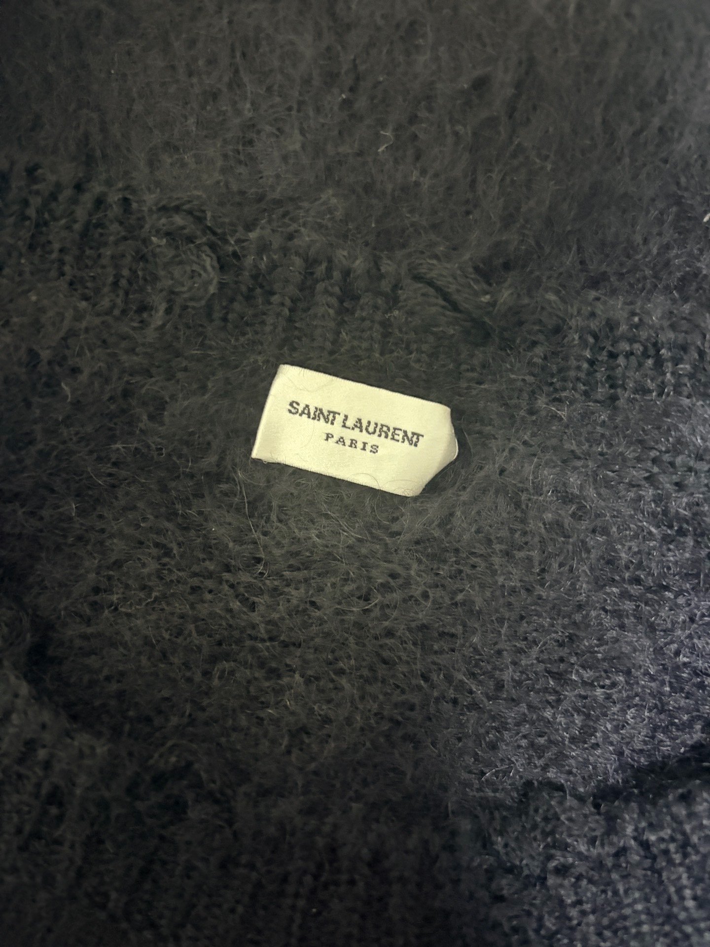 Saint Laurent Playboy Oversized Wool Mohair Sweater — back