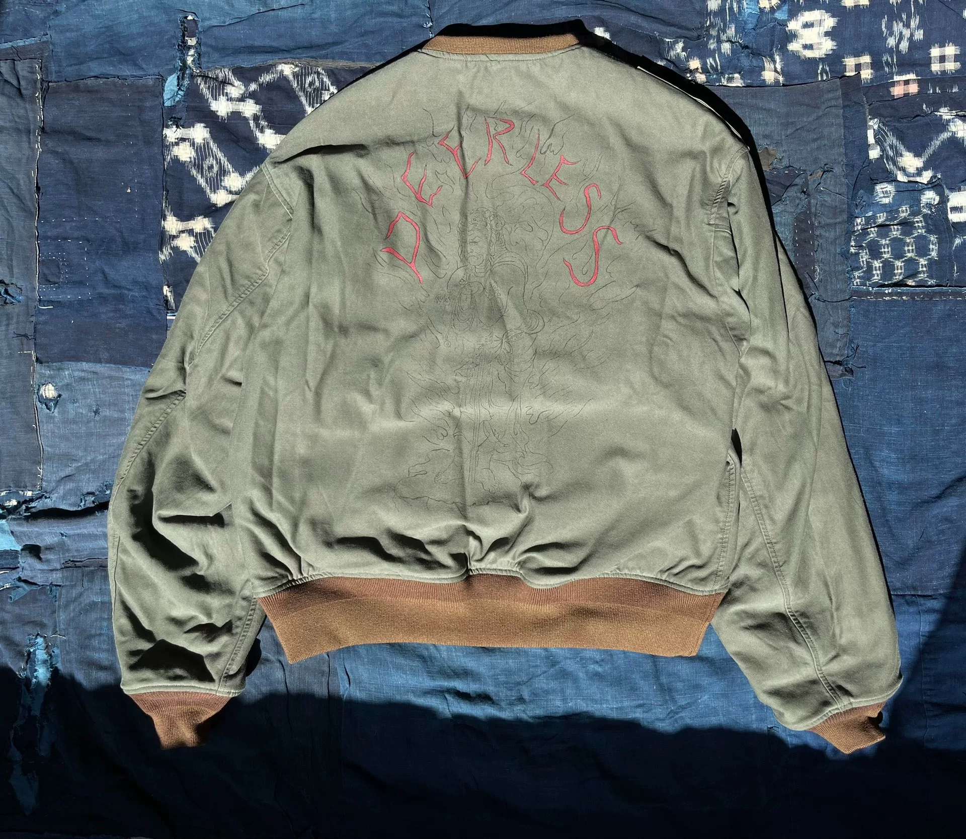 visvim 24AW Gunner Jkt Acala Double-Sided — detail