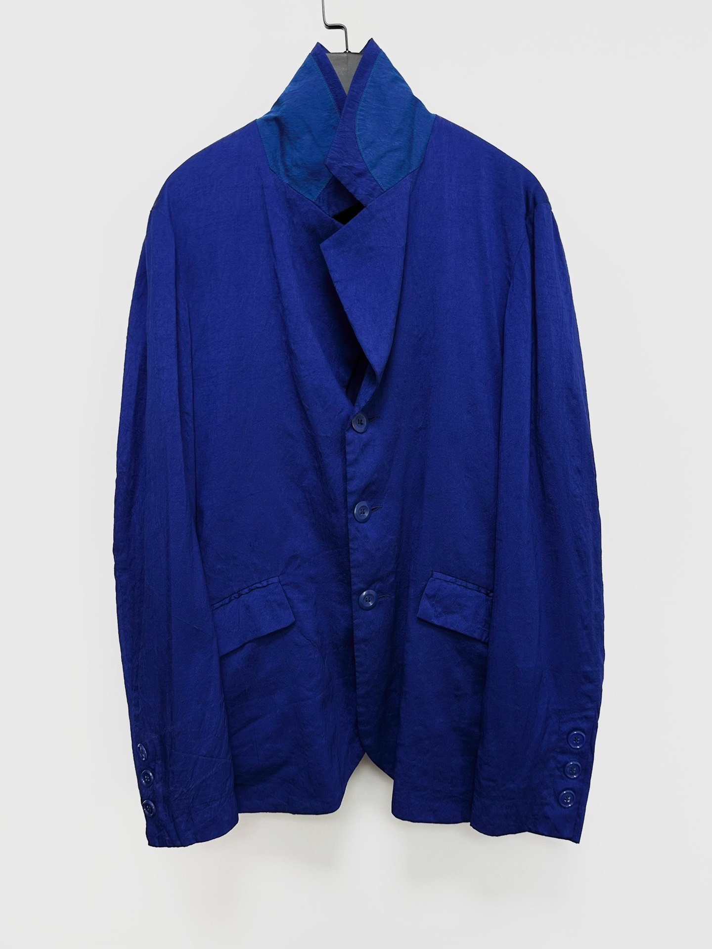 Casey Vidalenc Silk Klein Blue Coat