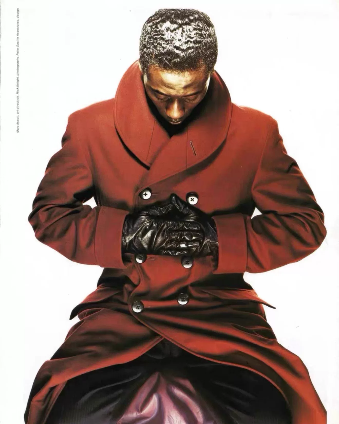 Yohji Yamamoto 10AW Shawl Collar Coat — detail