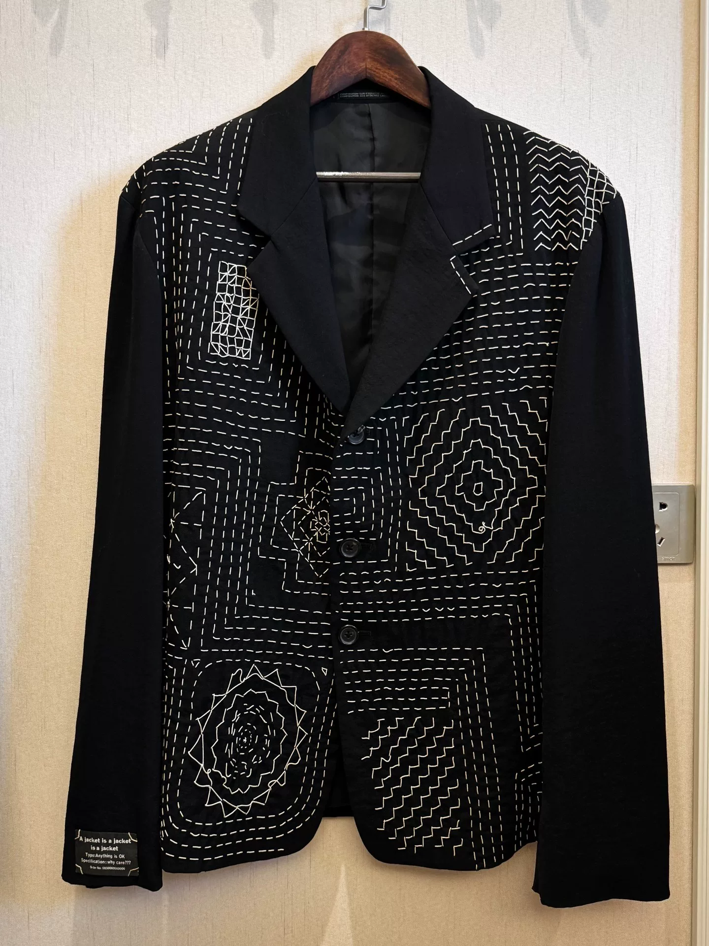 Yohji Yamamoto 95SS Sashiko Blazer