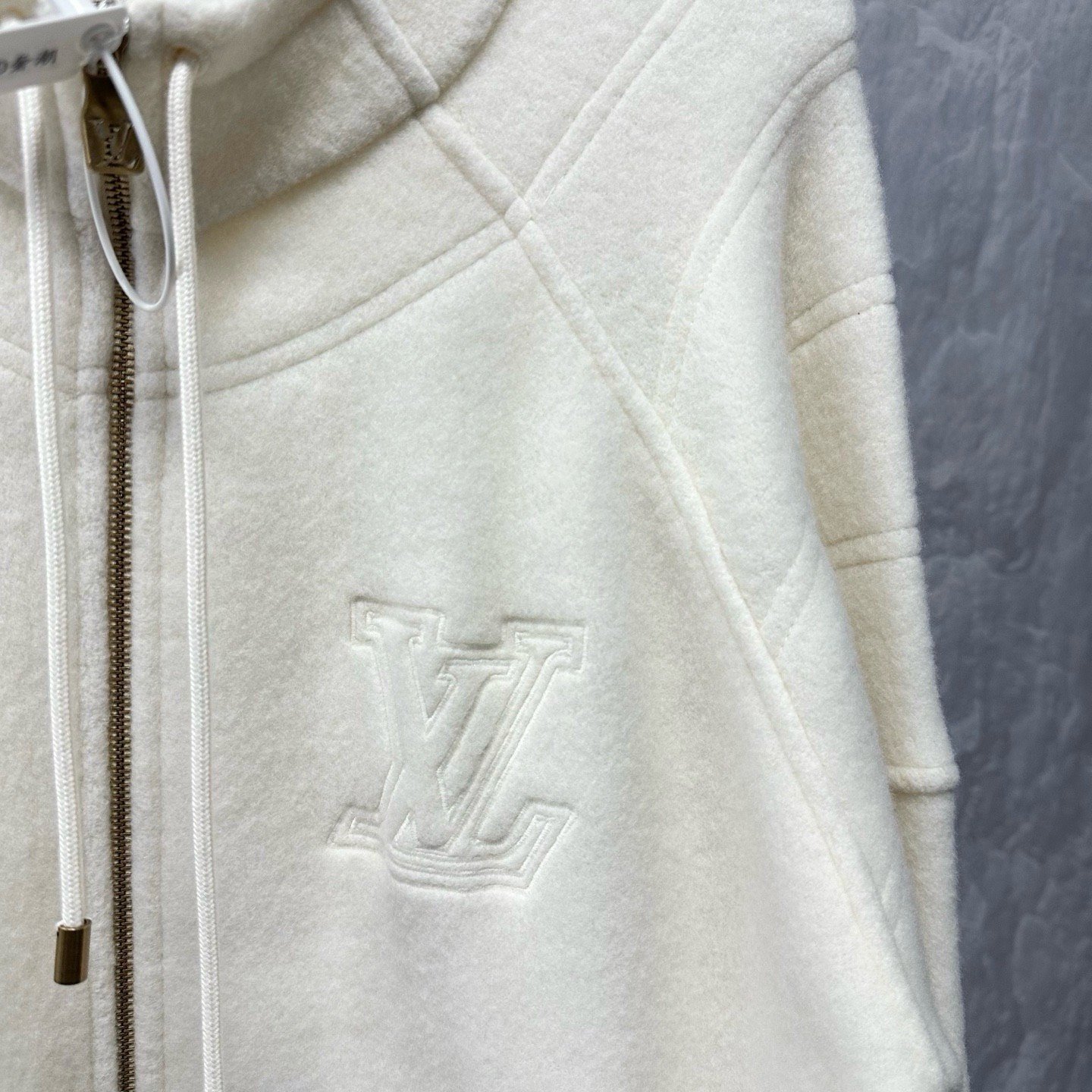 Louis Vuitton SS25 Wool Zipped Jacket — detail
