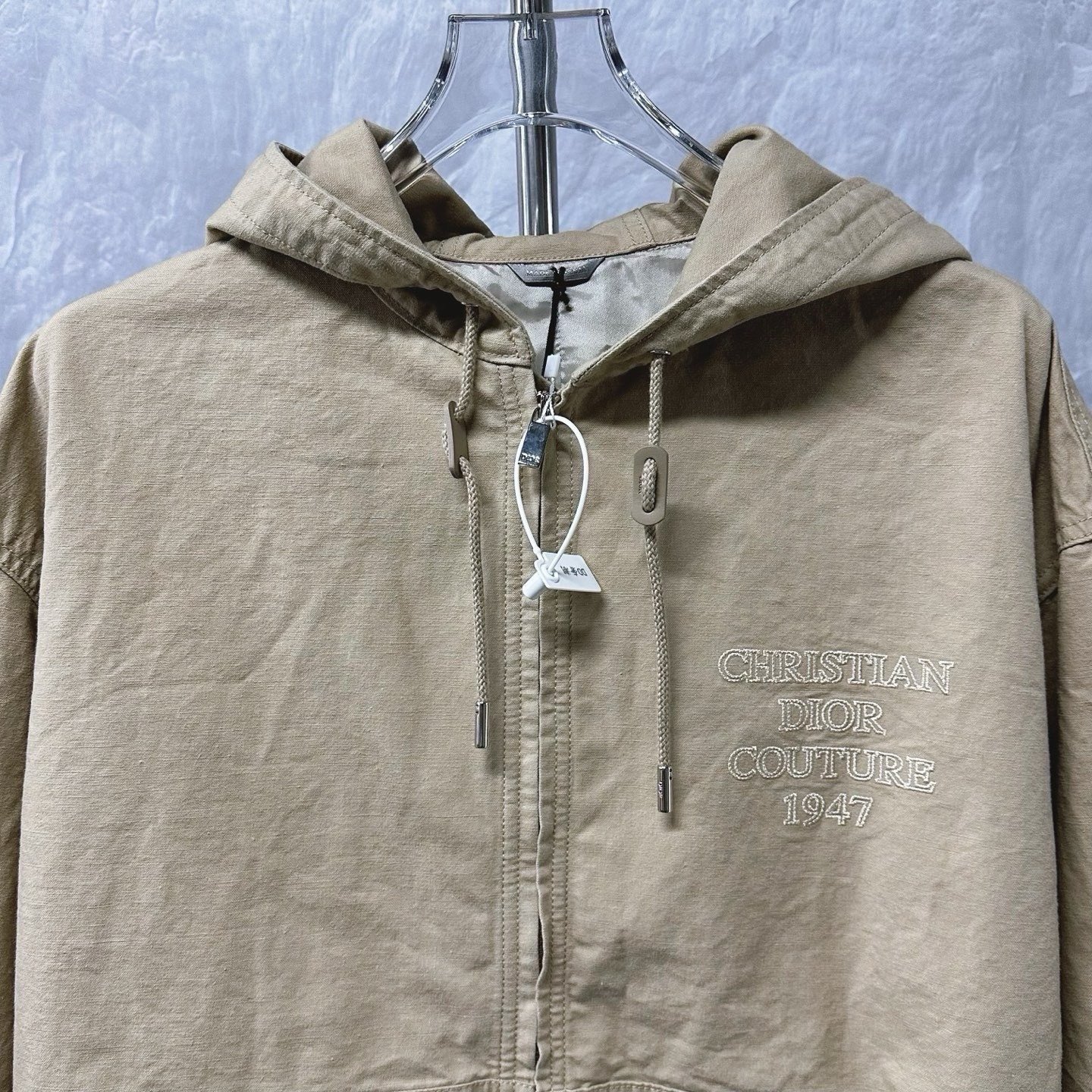 Dior SS24 1947 Logo Hooded Jacket — detail