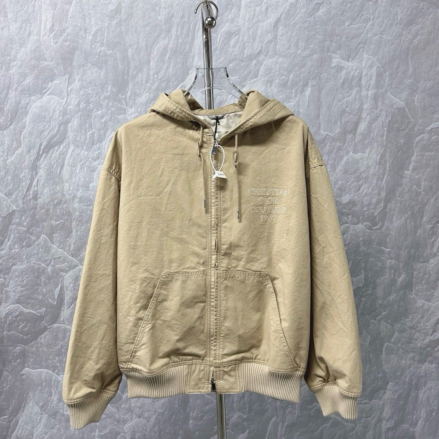 Dior SS24 1947 Logo Hooded Jacket — front