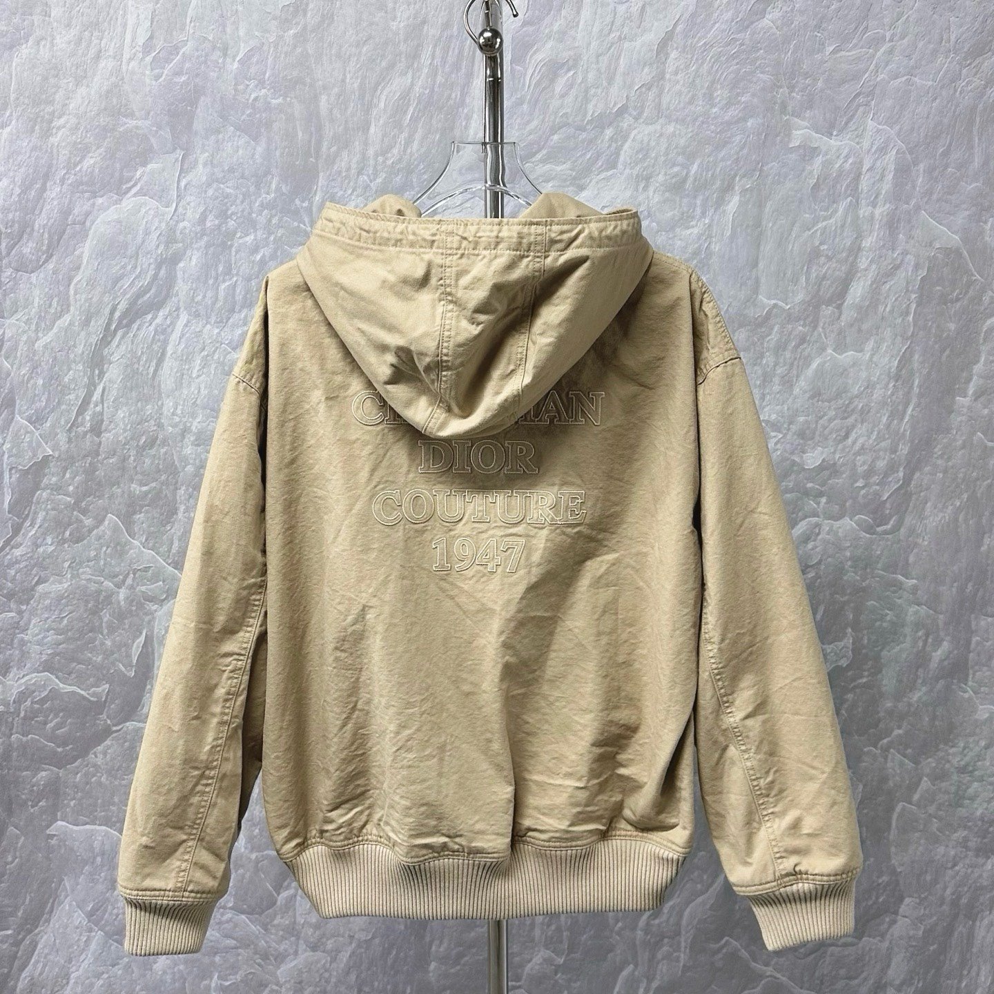 Dior SS24 1947 Logo Hooded Jacket — label