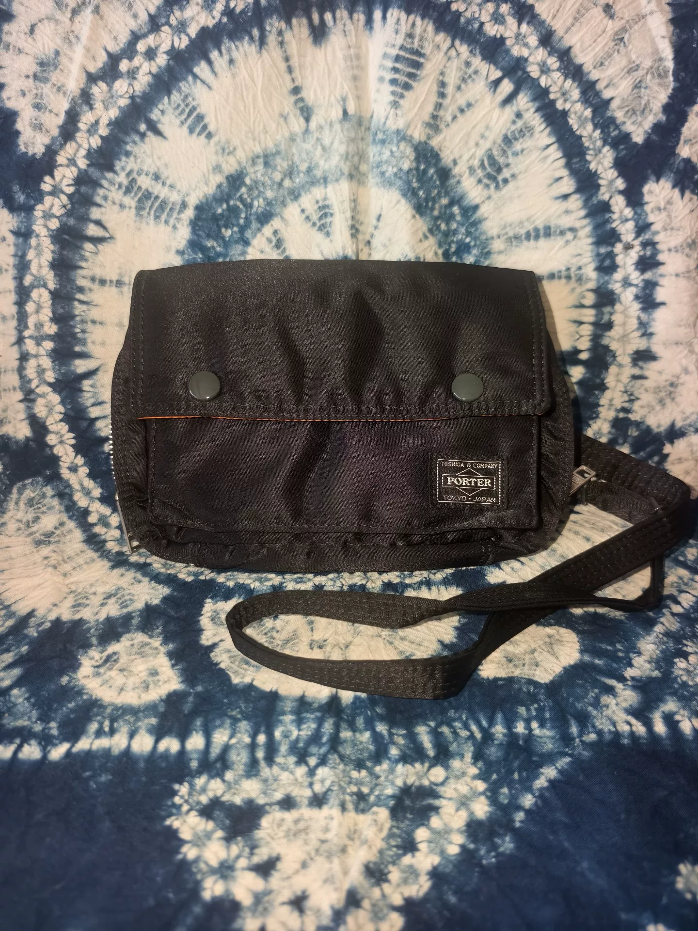 Porter Tanker Black Crossbody Shoulder Bag