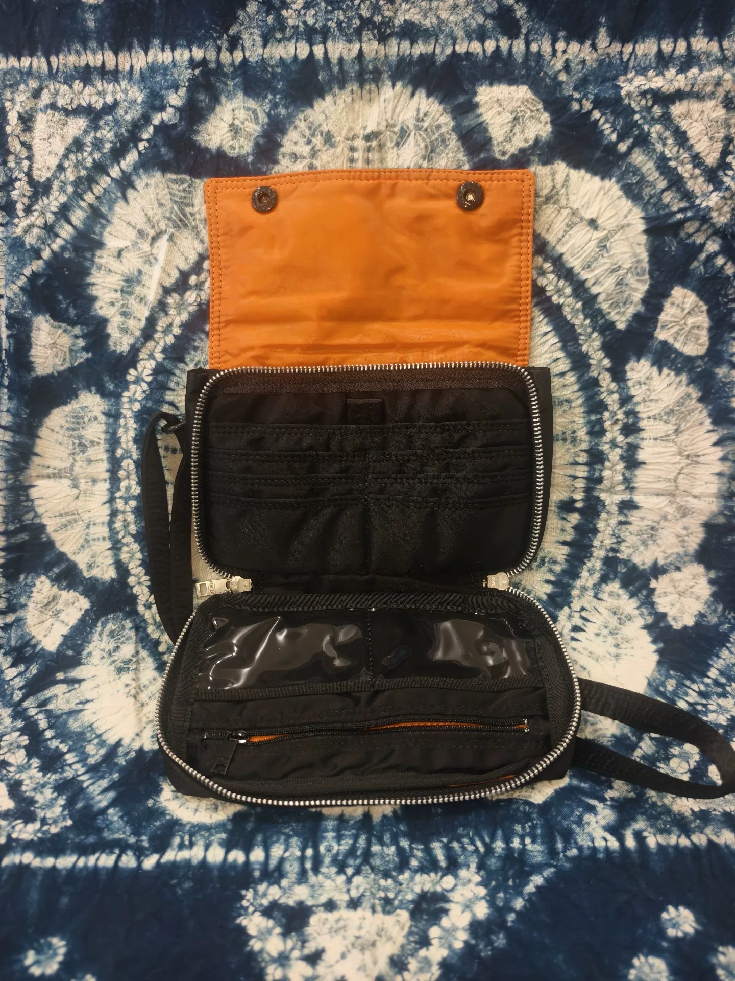 Porter Tanker Black Crossbody Shoulder Bag — detail