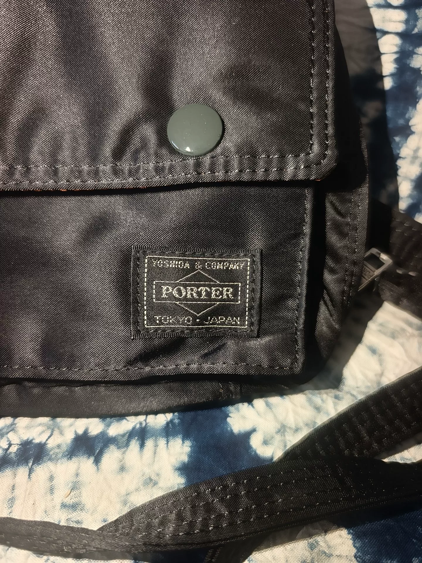 Porter Tanker Black Crossbody Shoulder Bag — front