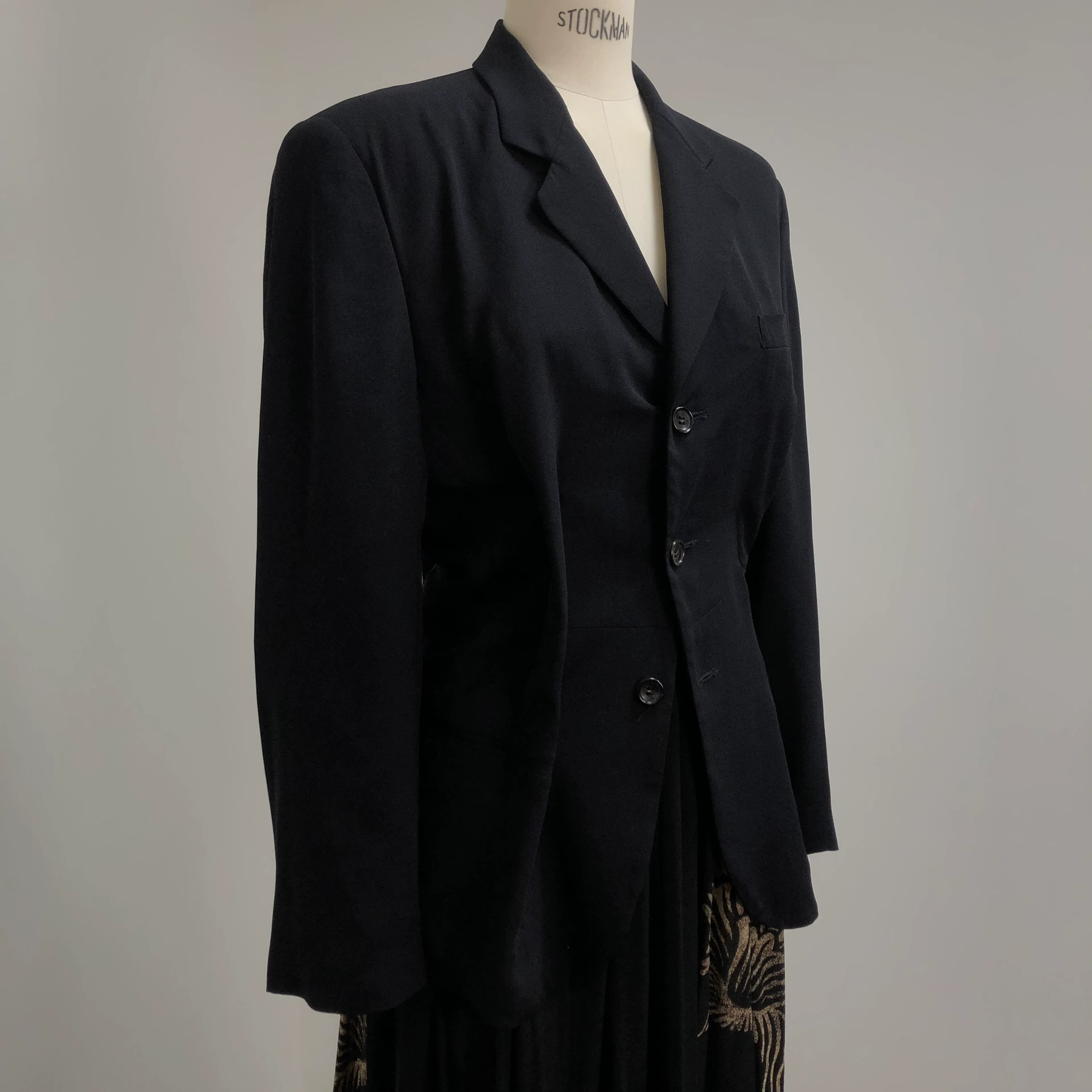 Comme des Garçons 92SS Deformed Silk Coat — front